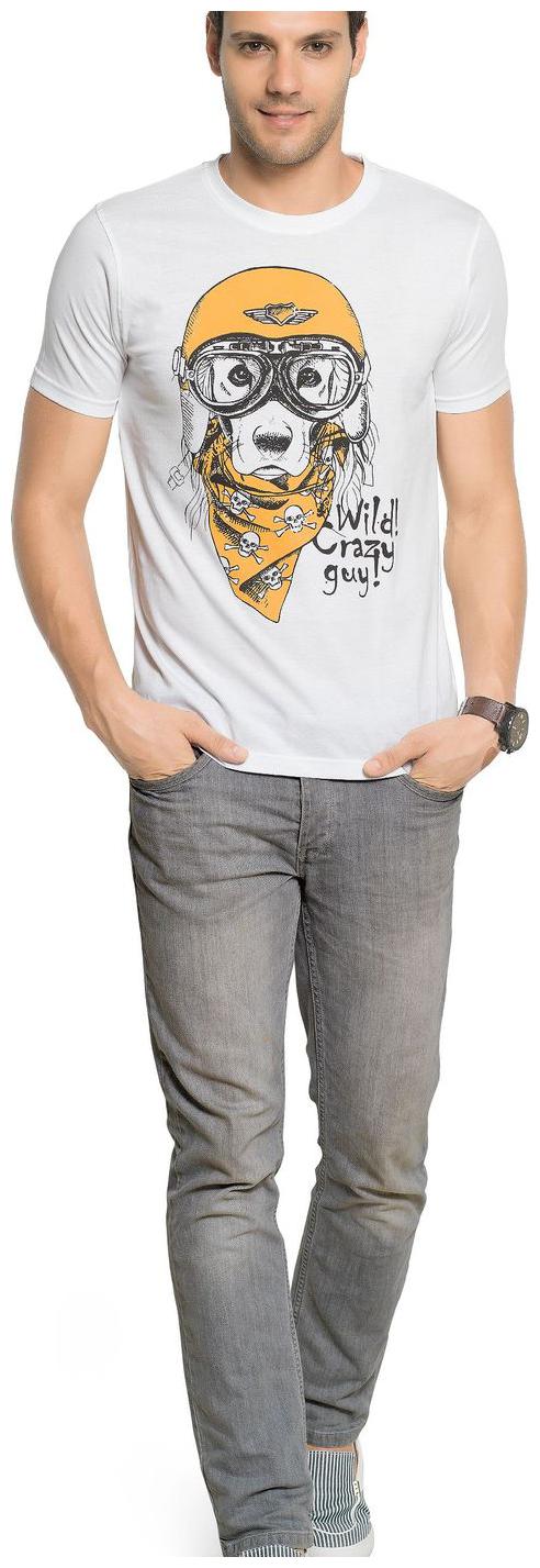 

ZORCHEE Men White Regular fit Cotton Round neck T-Shirt - Pack Of 1