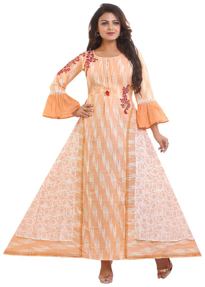 

ZRI Women Multi Embroidered Anarkali Kurta