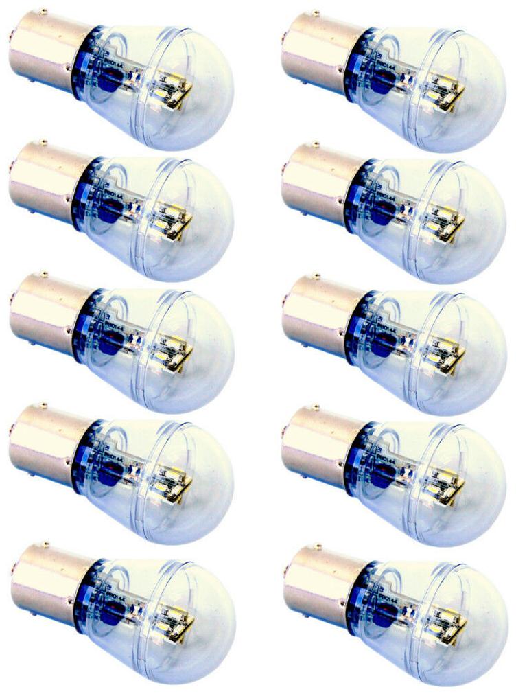 

10-Pack HQRP 1210 1156 1141 1056 BA15S 48-SMD Car RV Camper Light LED Lamp Bulb