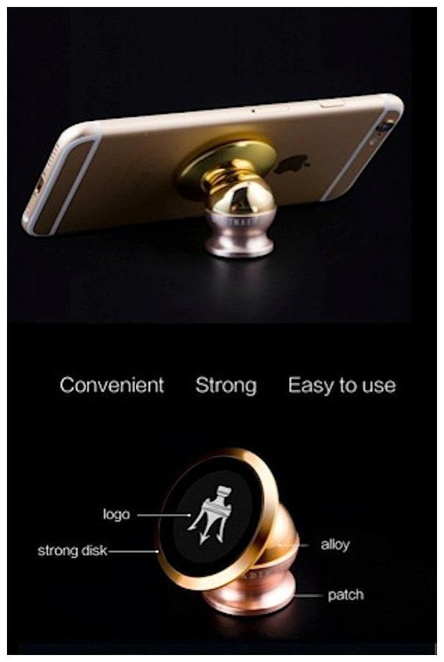 

360 deg Rotating Car Phone Stand Universal Magnetic Mount Holder For All Phone Sizes Mobile-Hyundai Getz