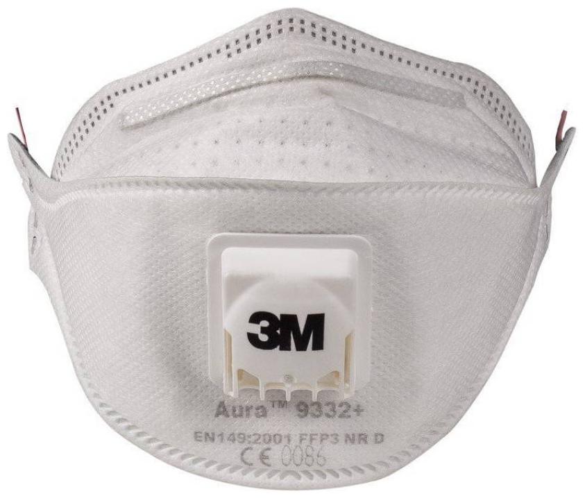 

3M 9332 P2 Aura Disposable Respirator Mask - Pack of 2