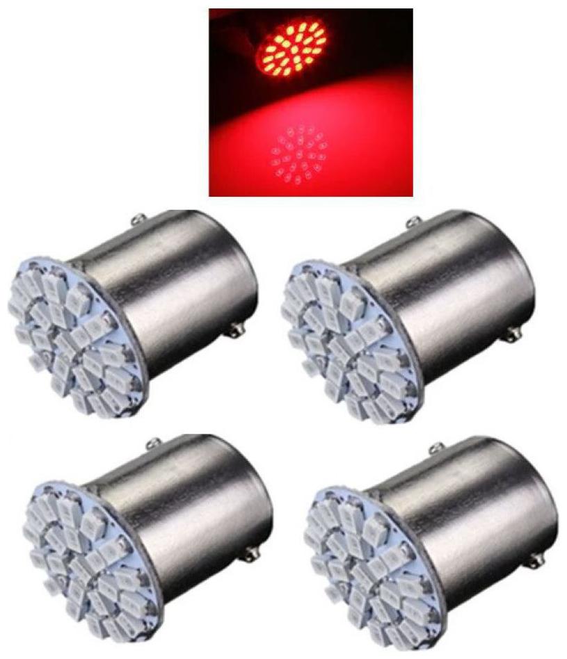 

4Pcs - 22 SMD LED Bike Amber Indicator Light Red Bulb Lamp