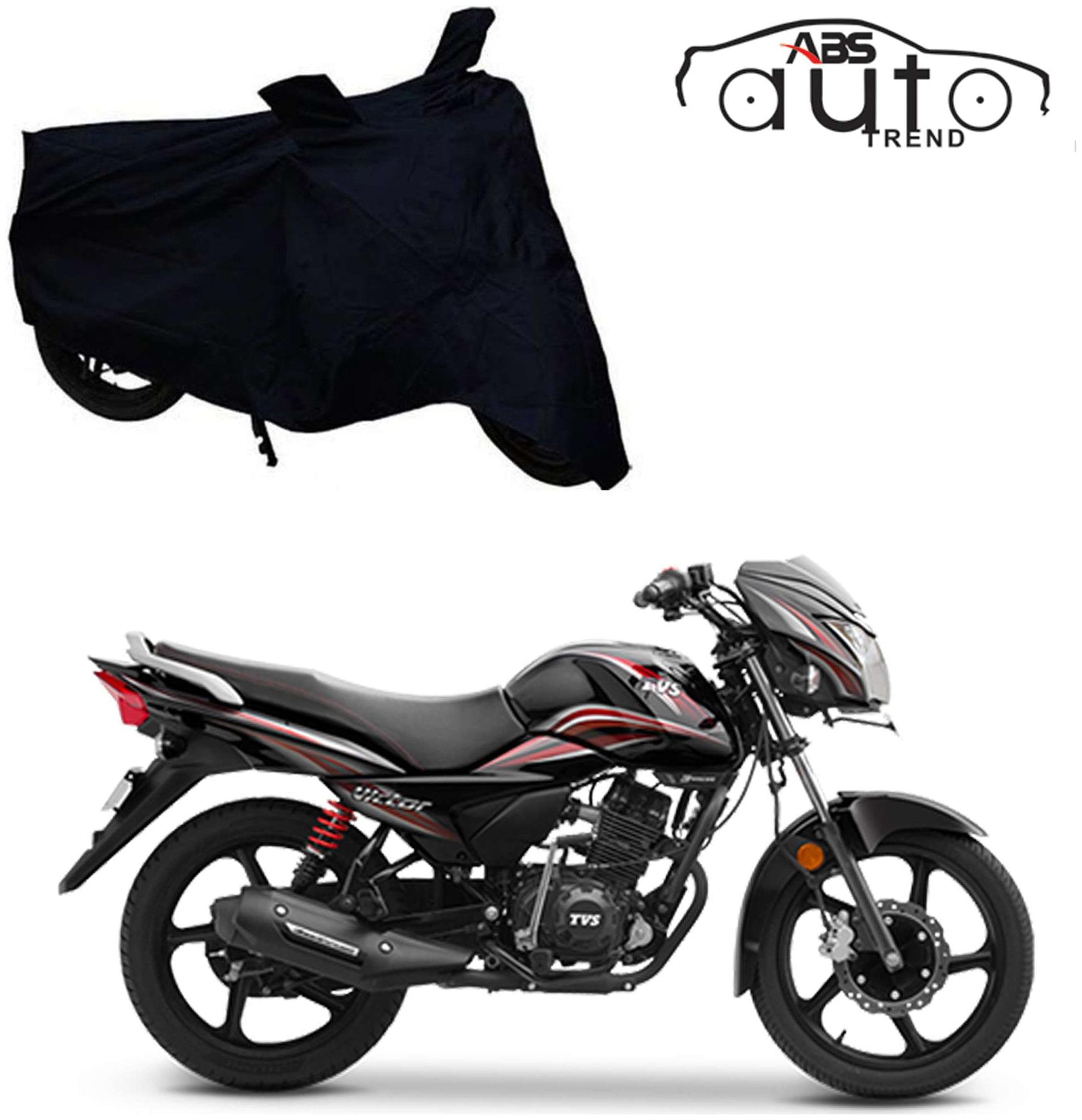 

ABS AUTO TREND Bike Body Cover For TVS Victor ( Black )