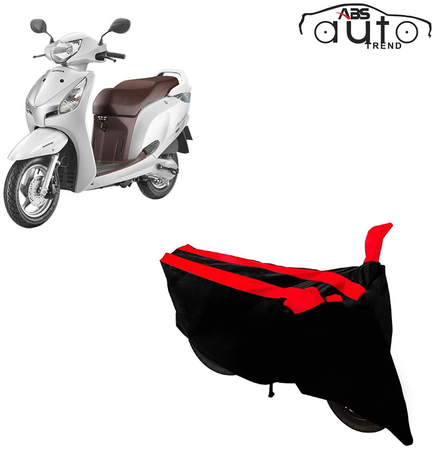 

ABS AUTO TREND Two-Wheeler Body Cover for Honda Aviator ( Black and Red )