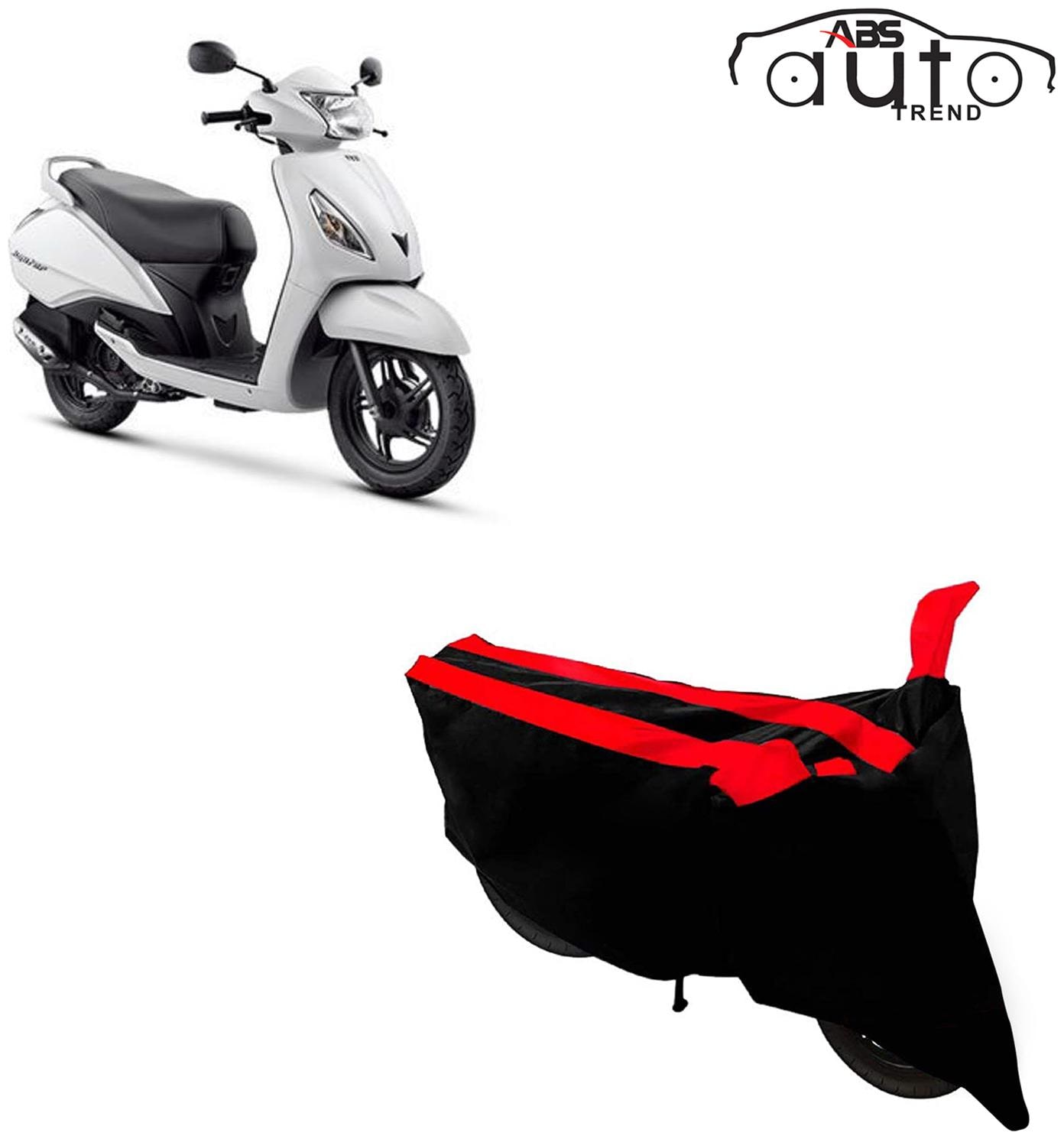 

ABS AUTO TREND Two-Wheeler Body Cover for Tvs Jupiter ( Black and Red )