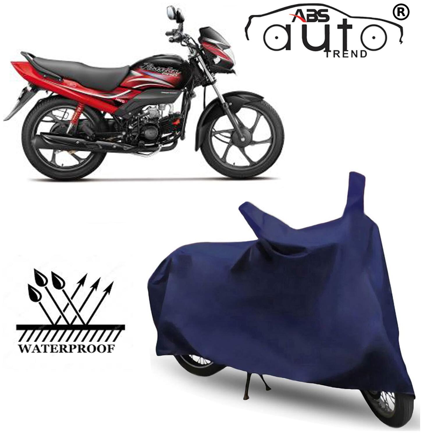 

ABS AUTO TREND Waterproof Two Wheeler Cover For Hero Passion Pro