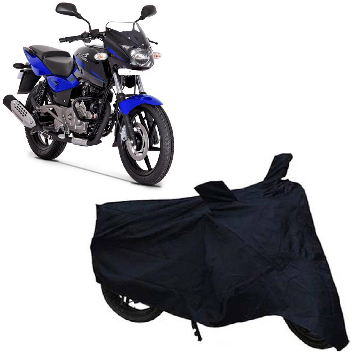 

ABS AUTO TREND Two Wheeler Black Body Cover For Bajaj Pulsar 180 ( Black )