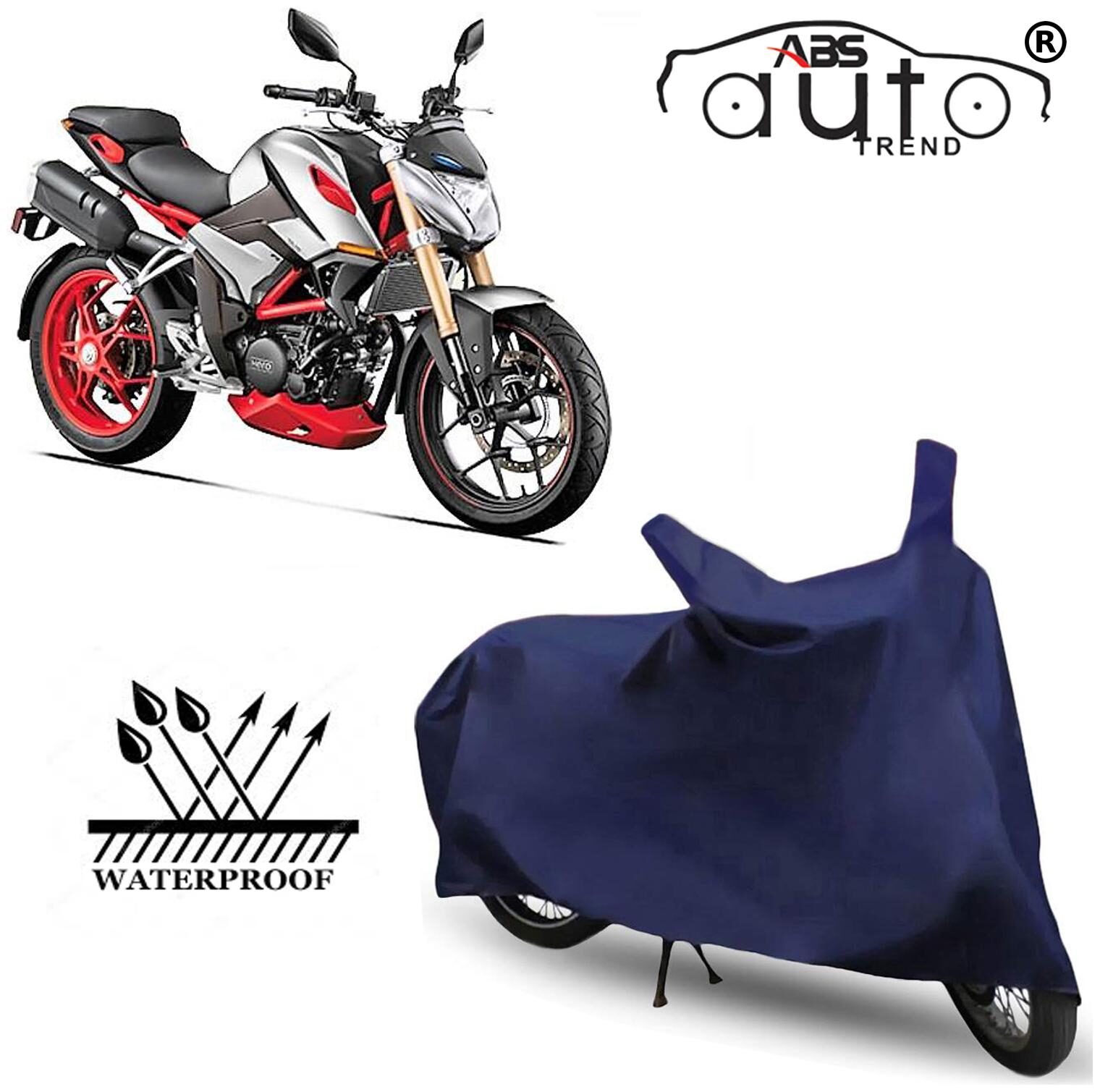 

ABS AUTO TREND Waterproof Two Wheeler Cover For Hero-Xf3R