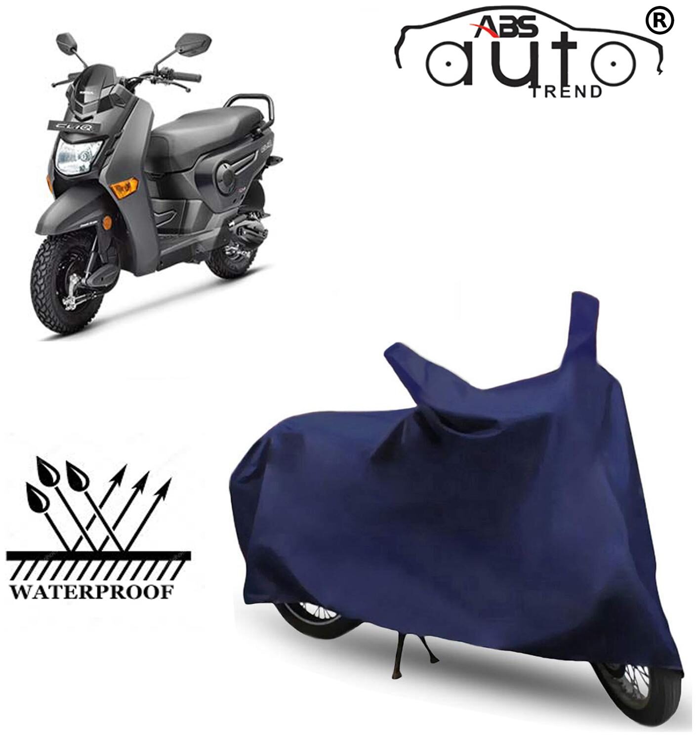 

ABS AUTO TREND Waterproof Two Wheeler Cover For Honda Cliq