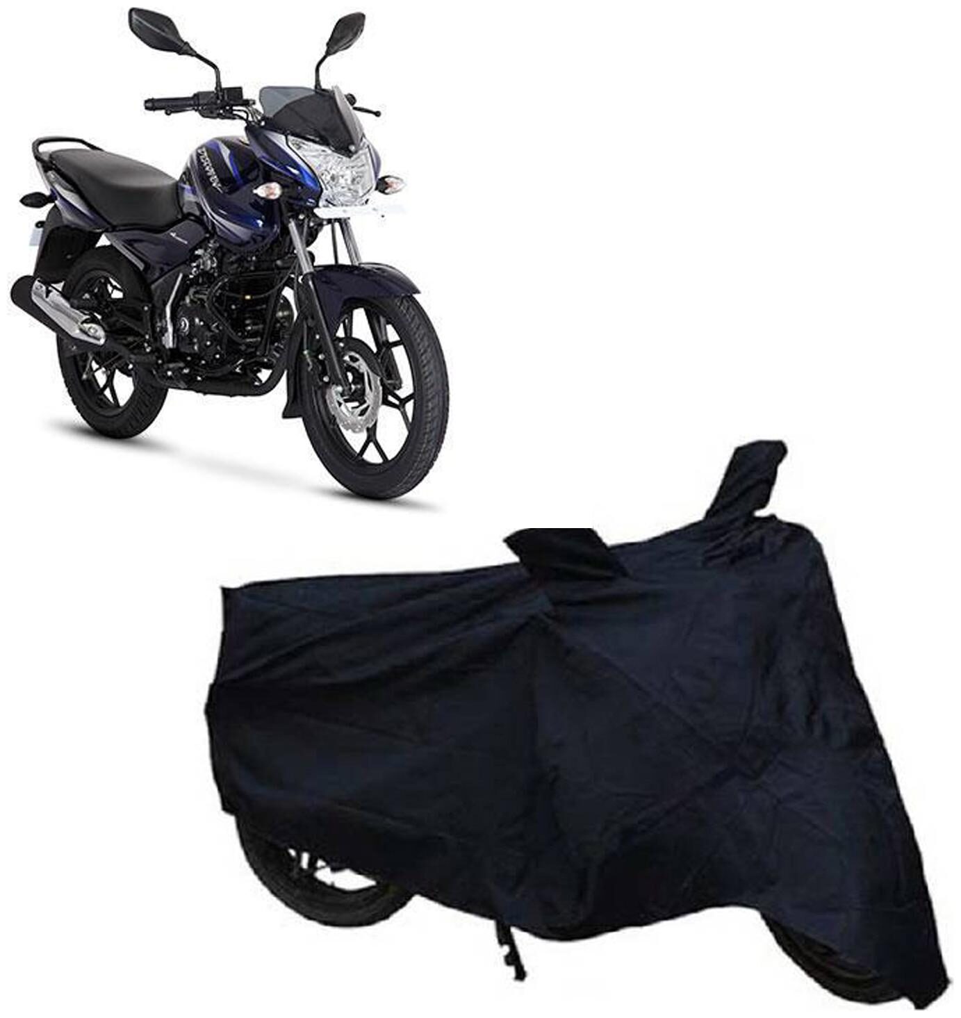 

ABS AUTO TREND Two Wheeler Black Body Cover For Bajaj Discover 150S ( Black )