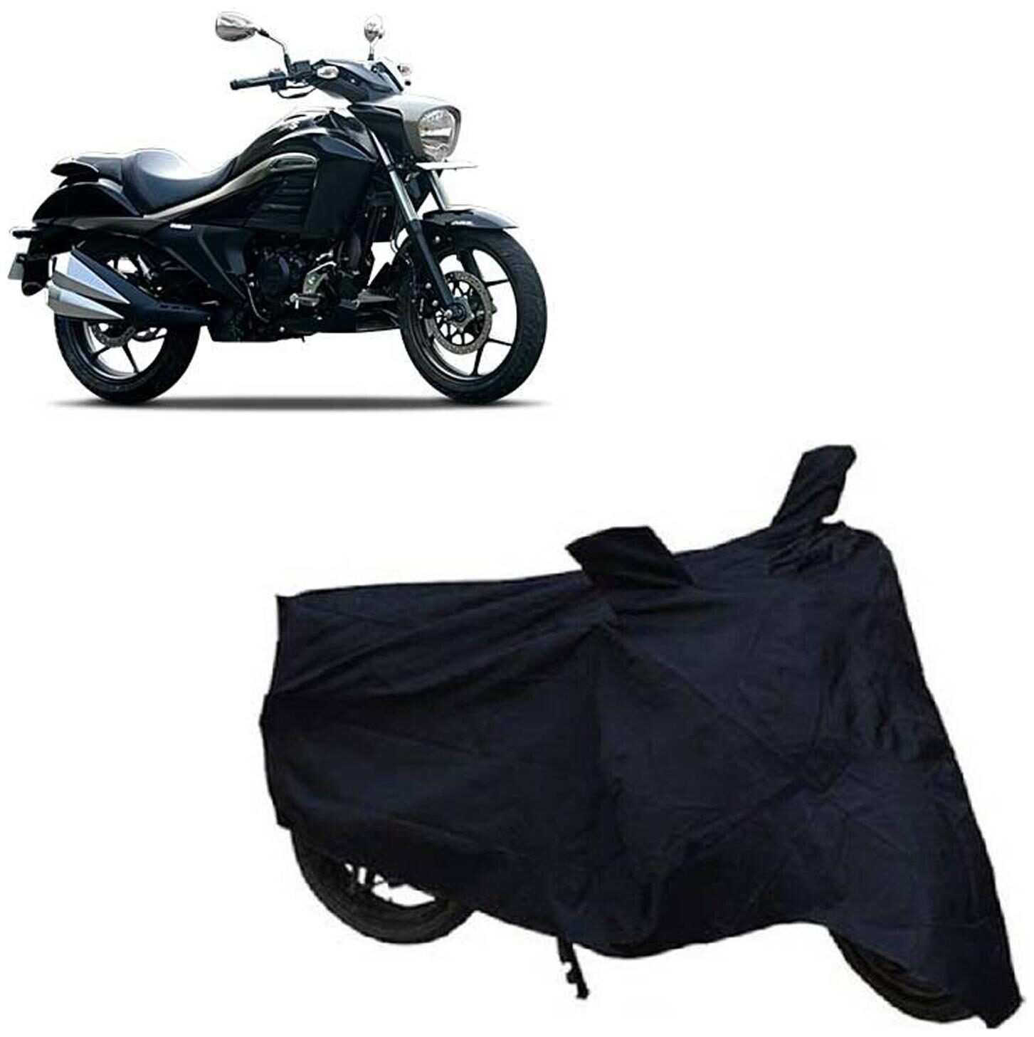 

ABS AUTO TREND Waterproof Bike Body Cover For Suzuki Intruder 150 (Black)