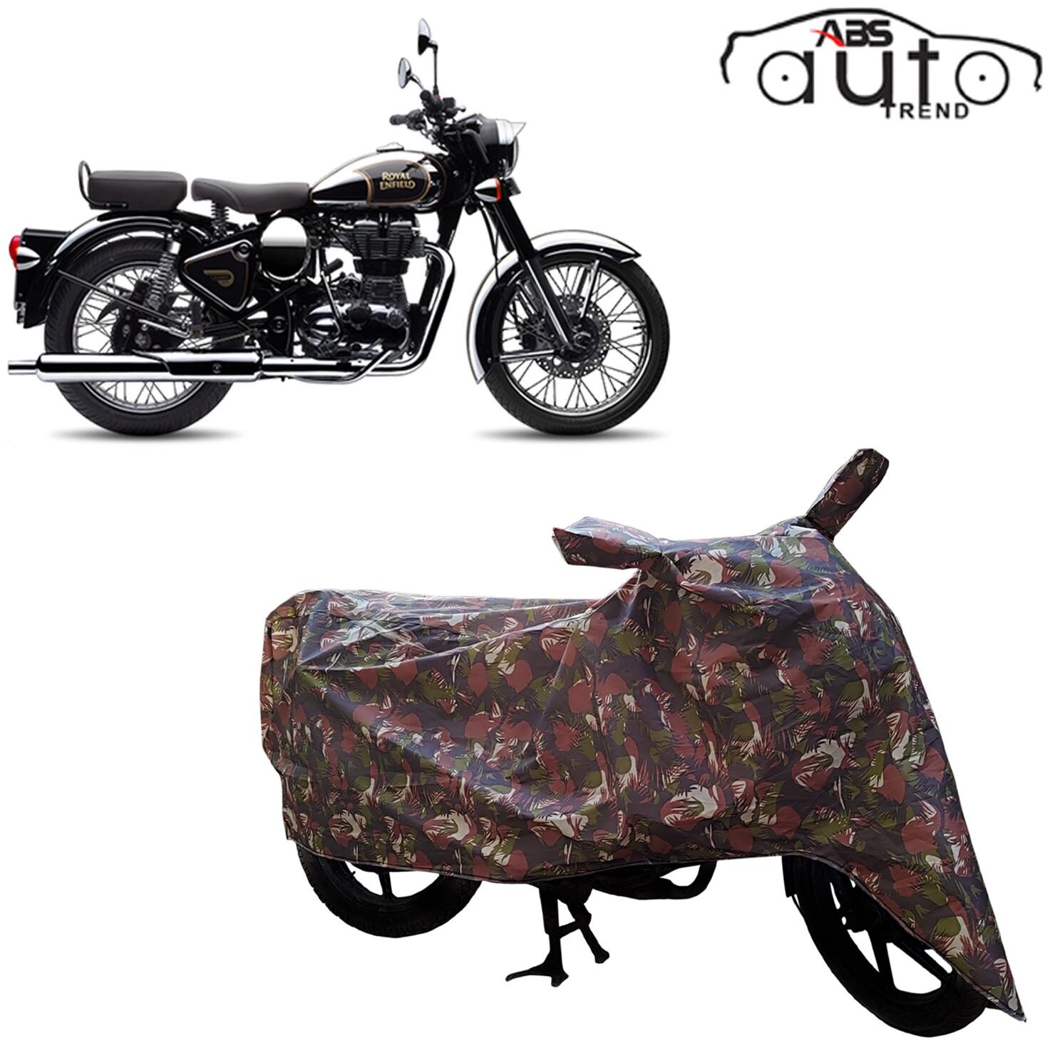 

ABS AUTO TREND Jungle Bike Body Cover for Royal Enfield Classic 500 ( Multi )