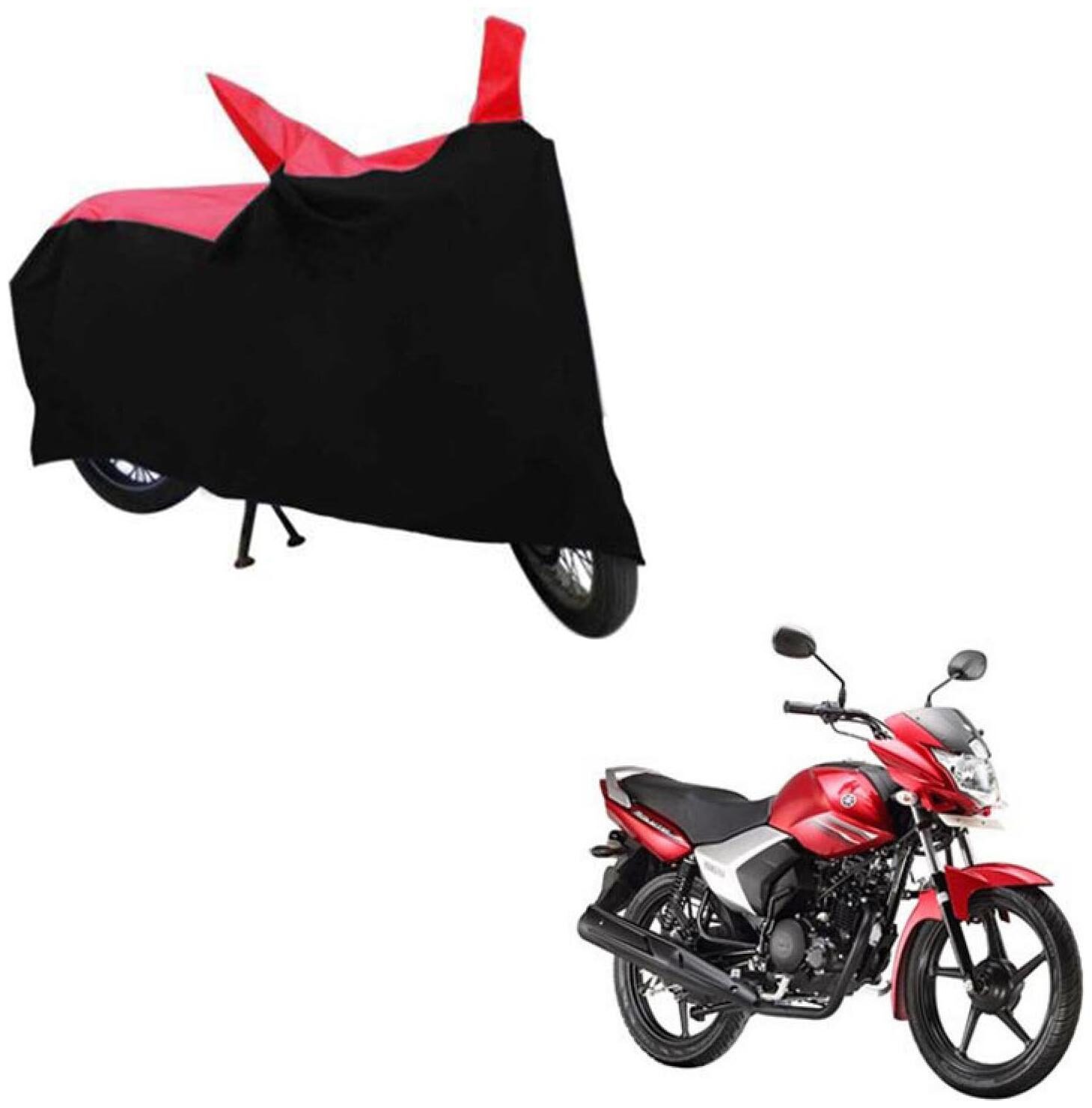 

ABS AUTO TREND TWO WHEELER BODY COVER FOR YAMAHA SALUTO (Black and Red)