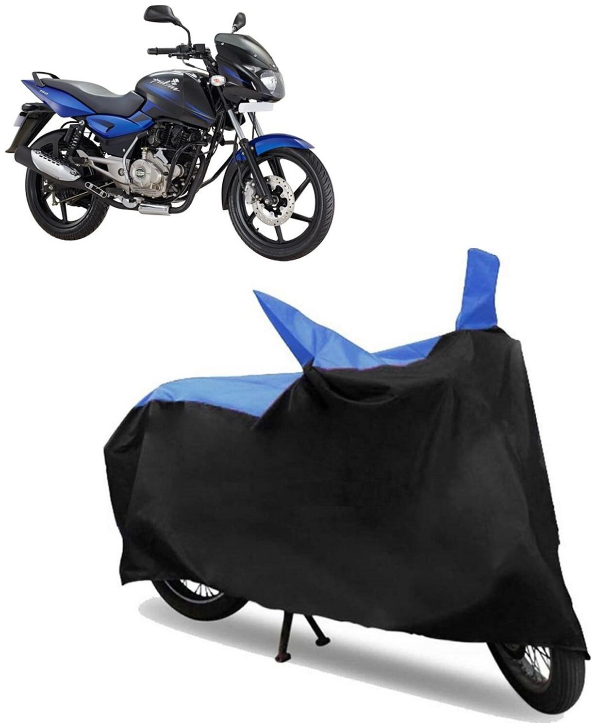 

Abs Auto Trend Bike Body Cover for Bajaj Pulsar 150 ( Black and Blue )