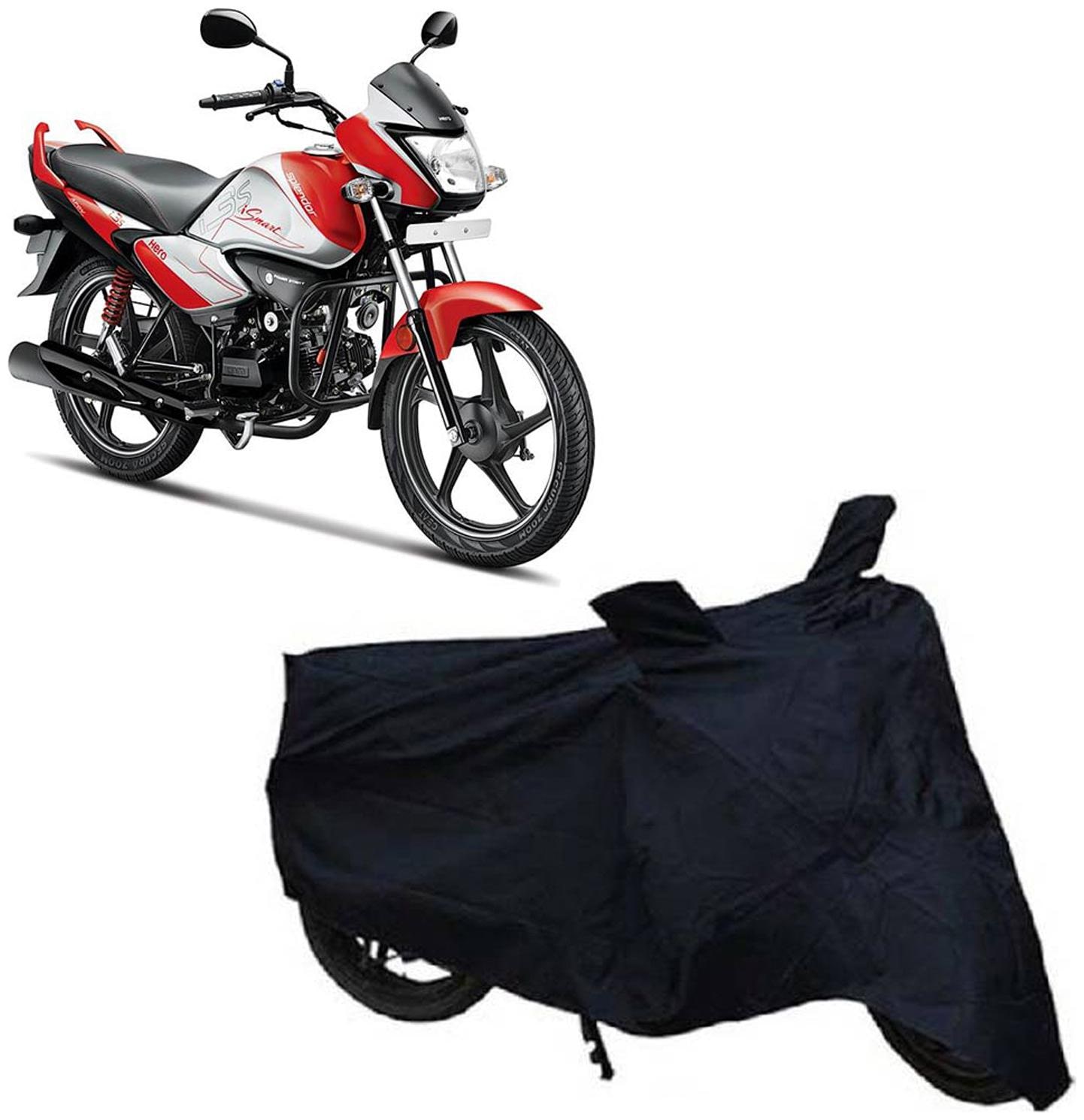 

ABS AUTO TREND Waterproof Bike Body Cover For Hero Super Splendor Smart (Black)
