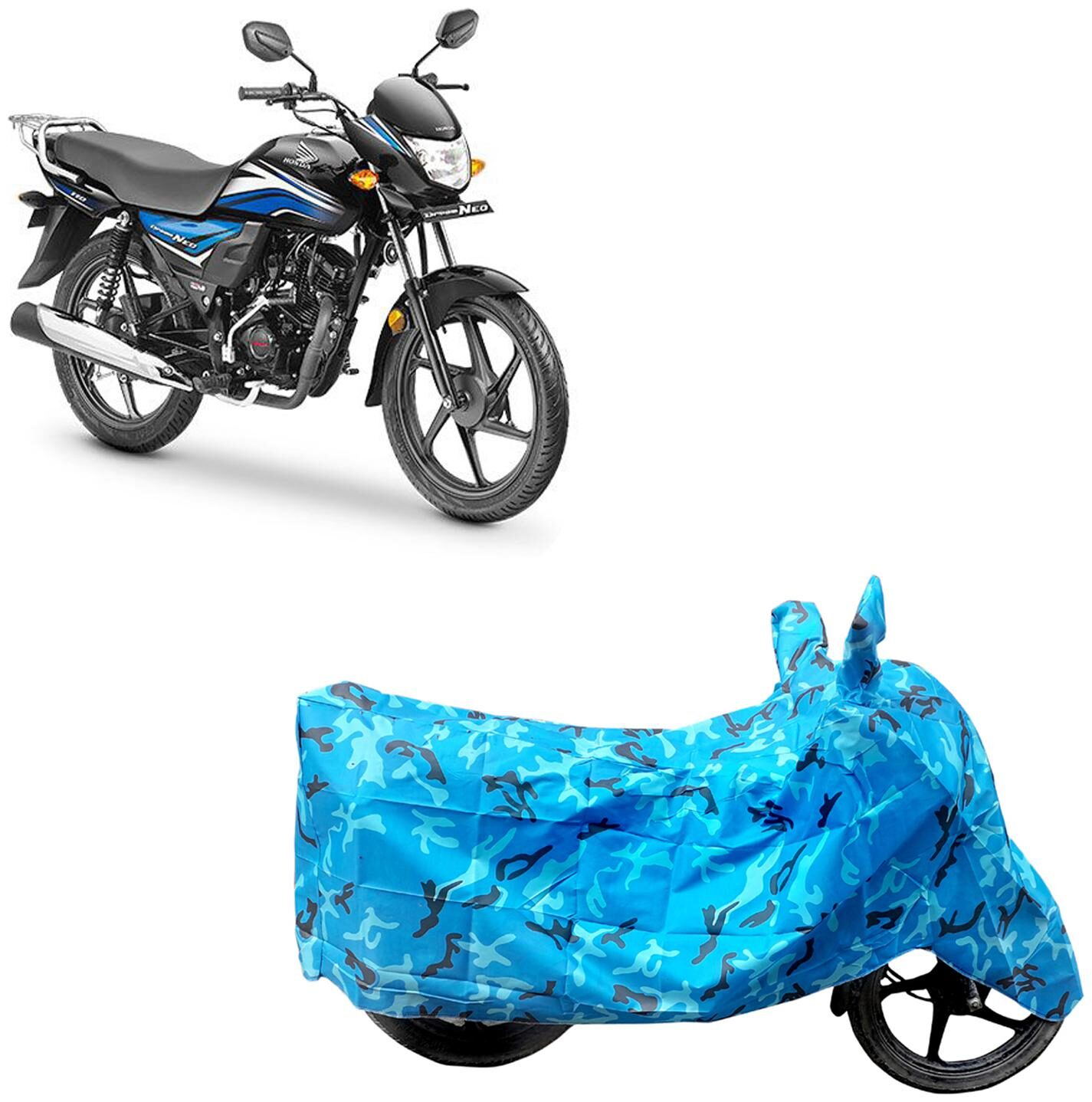 

ABS AUTO TREND Two Wheeler Body Cover For Honda Dream Neo Blue