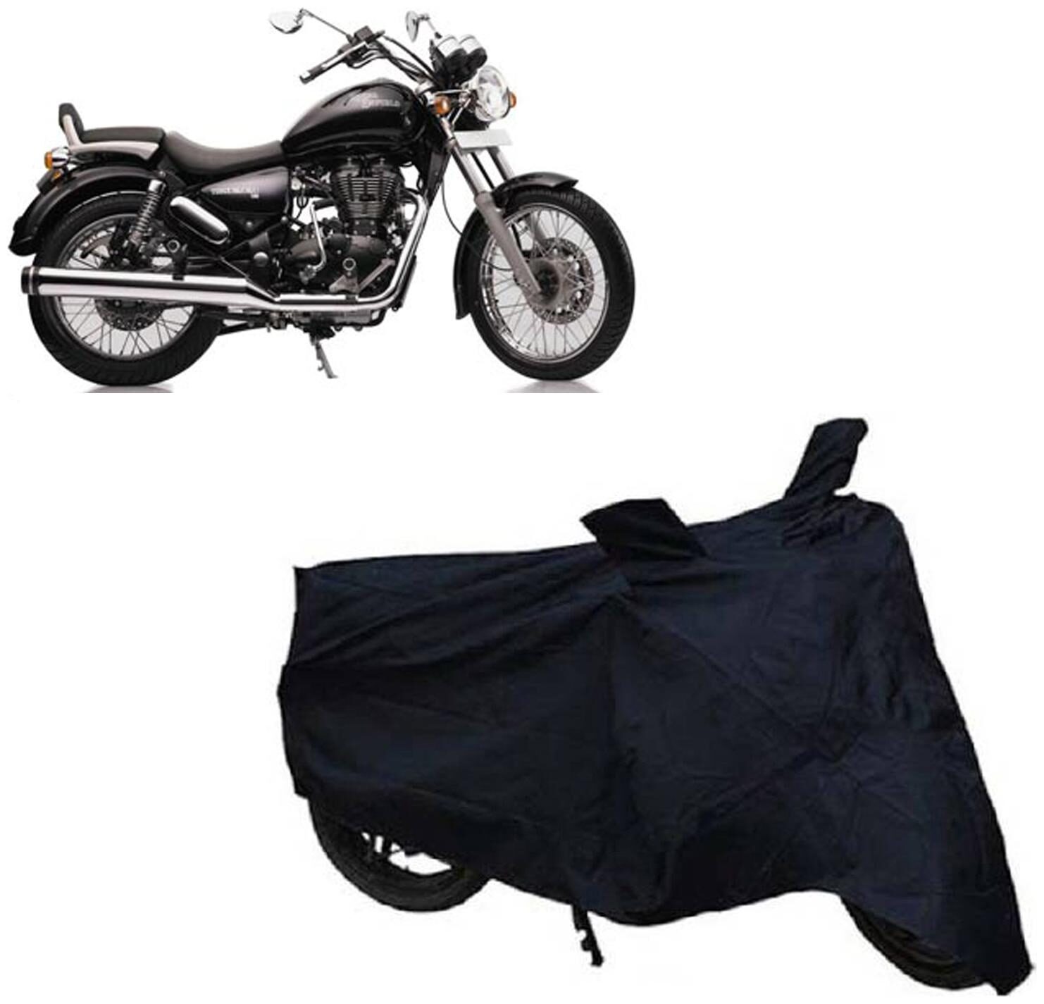 

ABS AUTO TREND Waterproof Bike Body Cover For Royal Enfield Thunderbird 350 (Black)