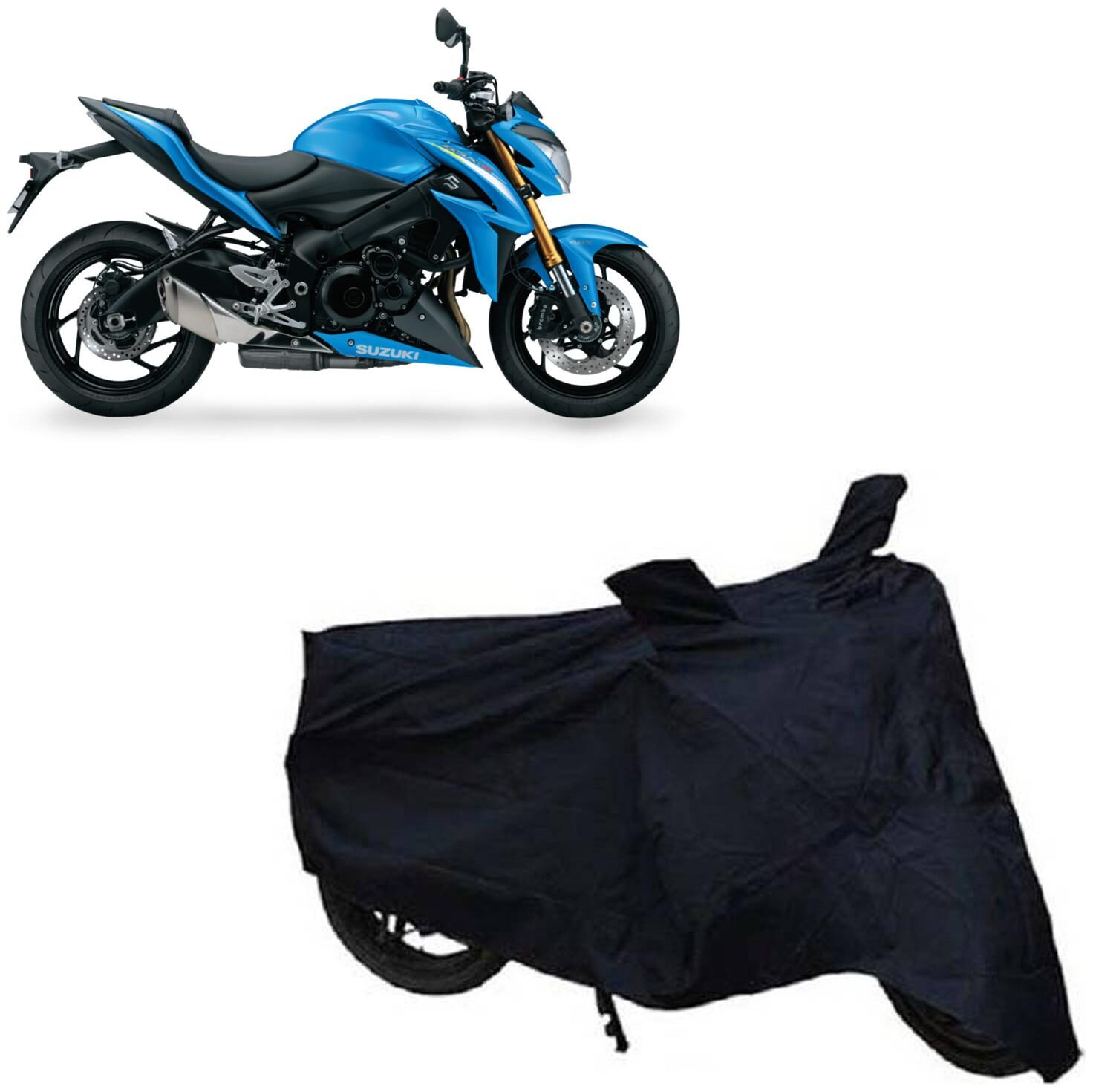 

ABS AUTO TREND Two Wheeler Body Cover For Suzuki Gsx S1000 (Black)