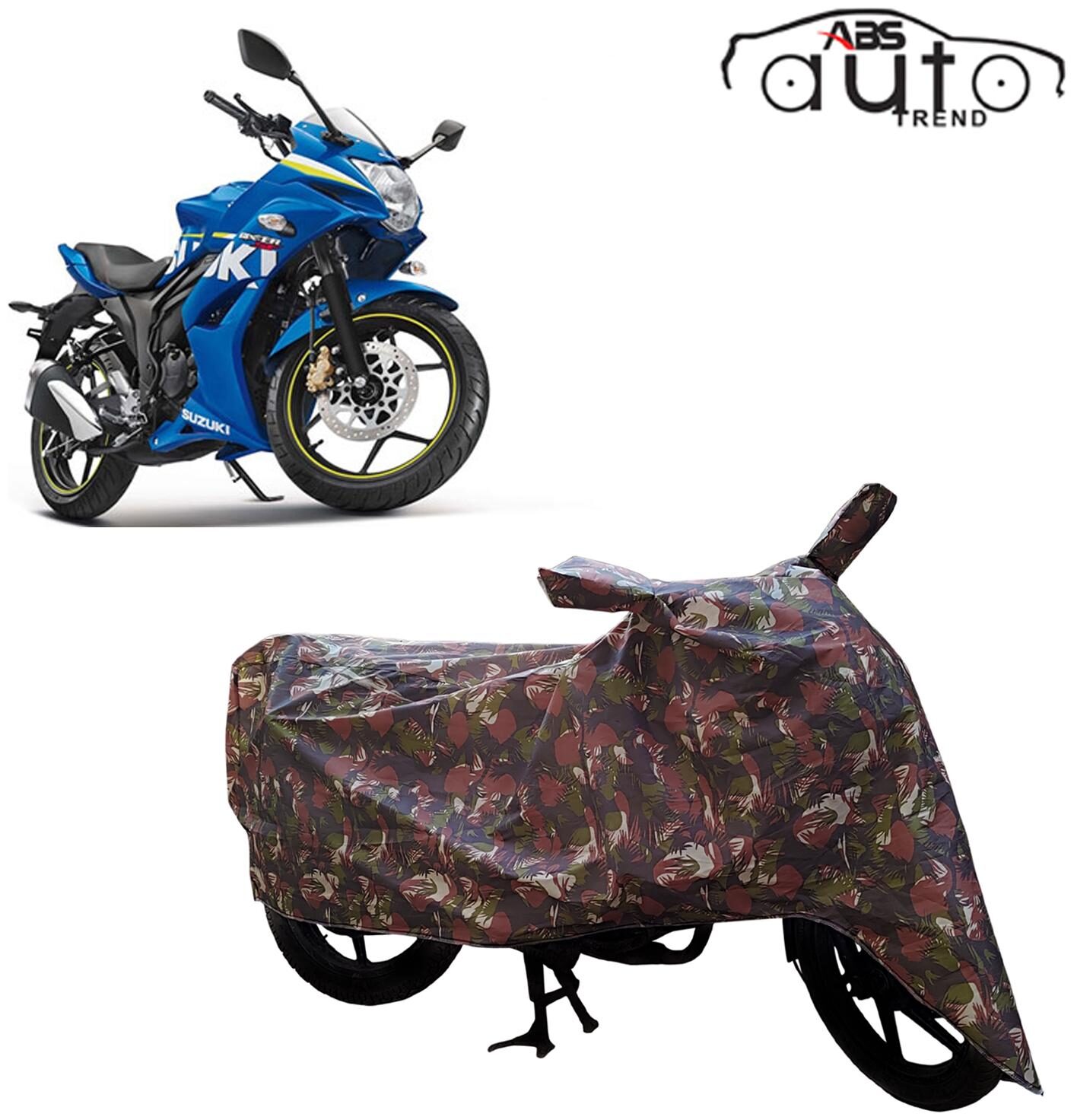 

ABS AUTO TREND Jungle Bike Body Cover for Suzuki Gixxer Sf ( Multi )