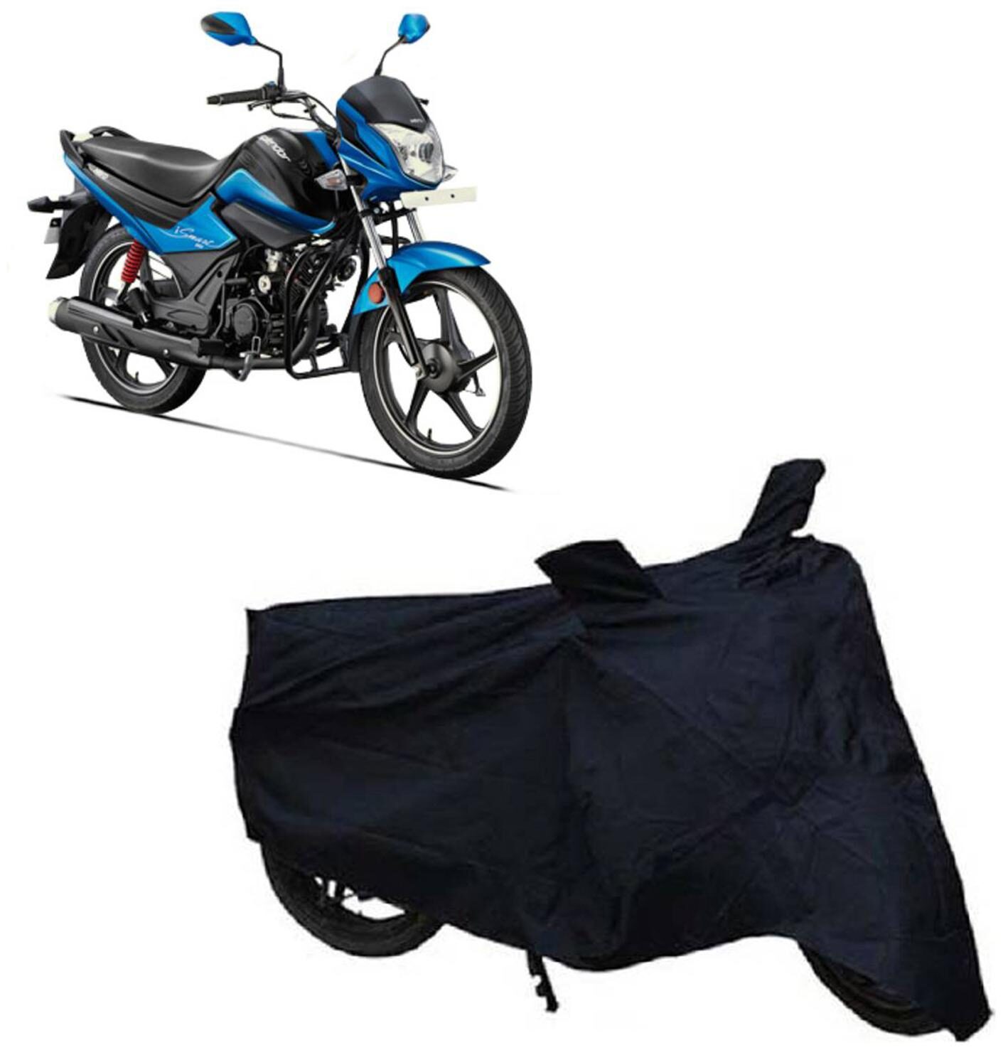 

ABS AUTO TREND Waterproof Bike Body Cover For Hero Glamour (Black)