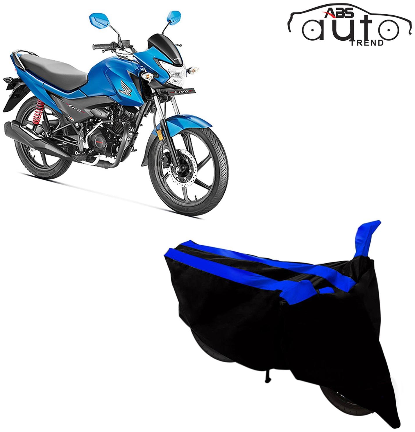 

ABS AUTO TREND Two-Wheeler Body Cover for Honda Livo ( 2 Strip Black and Blue )