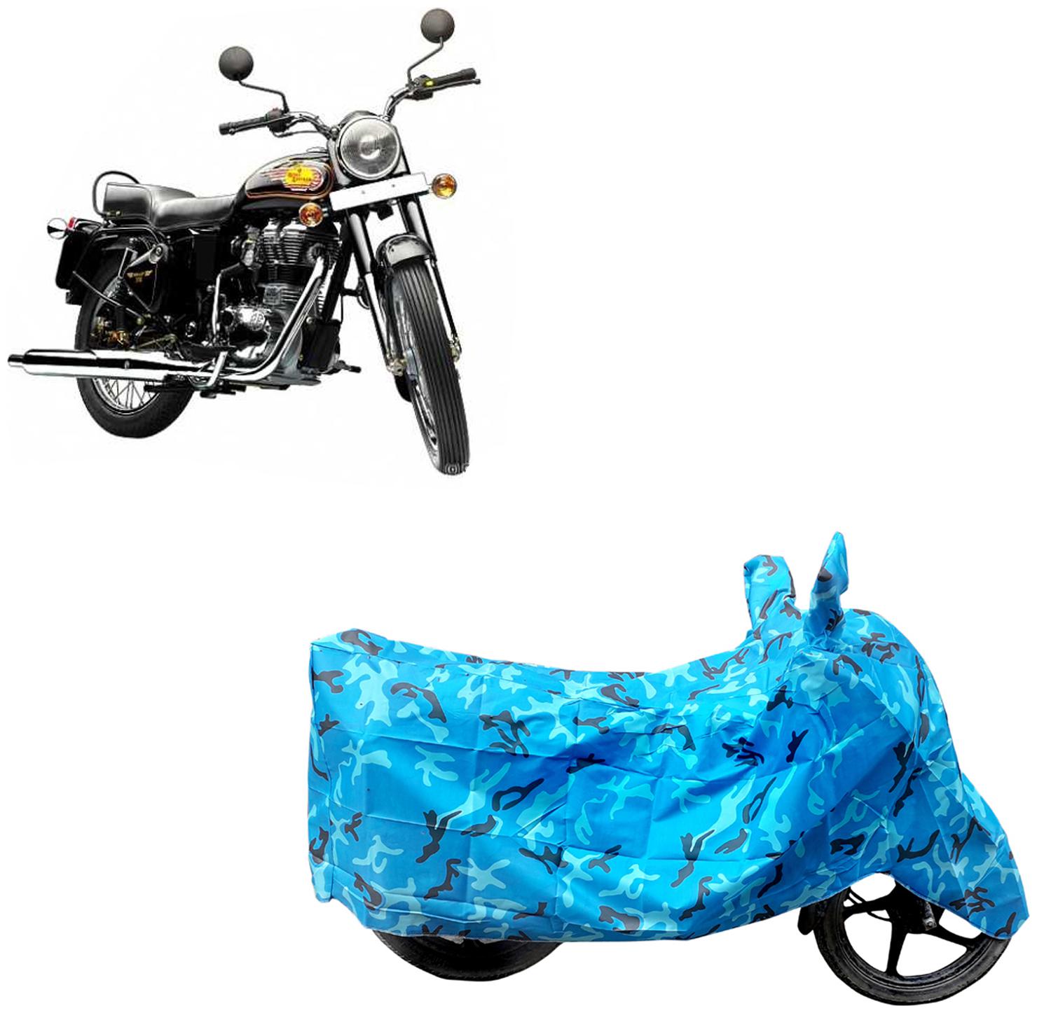

ABS AUTO TREND Two Wheeler Body Cover For Royal Enfield Bullet 350 Blue