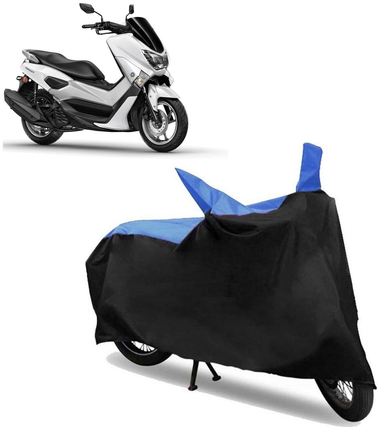 

Abs Auto Trend Bike Body Cover for YAMAHA N MAX 155 ( Black and Blue )