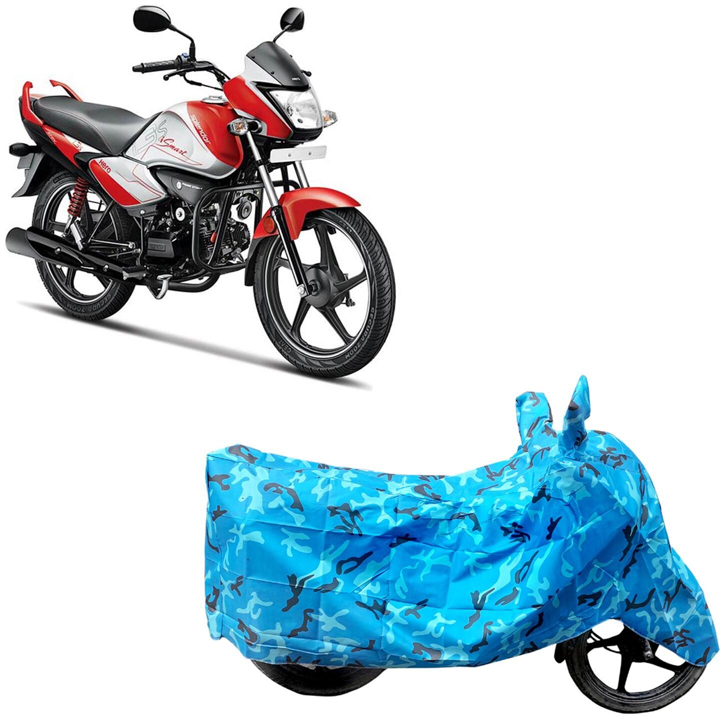

ABS AUTO TREND Two Wheeler Body Cover For Hero Super Splendor Smart Blue