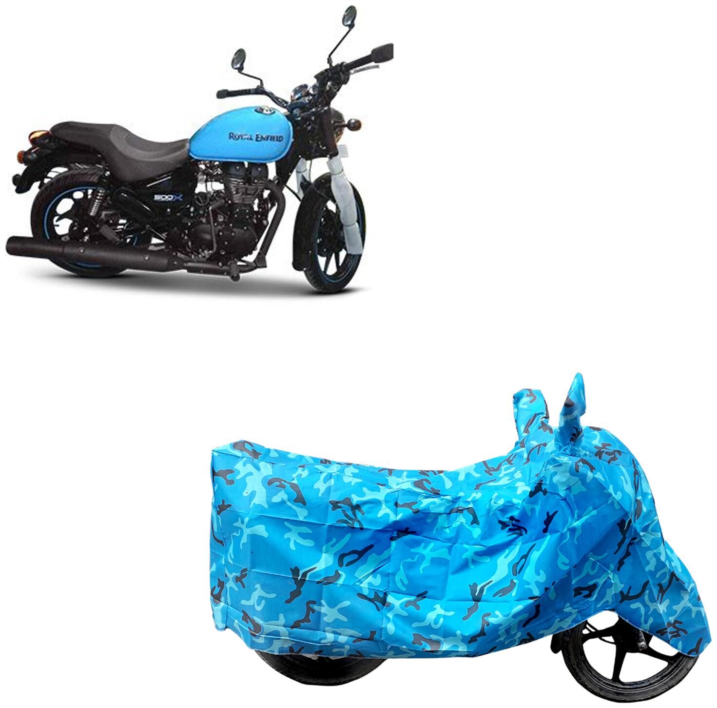 

ABS AUTO TREND Two Wheeler Body Cover For Royal Enfield Thunderbird 500X Blue
