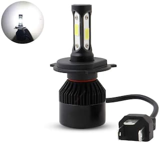 acube mart hjg 3 side h4 led headlight bulb with cooling fan head lamp conversion kit 55w white 3 sides 55w 1pcs