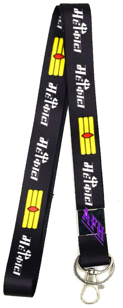 

AFH Mahakaal Black Yellow Fabric Clothing Long Key Chain