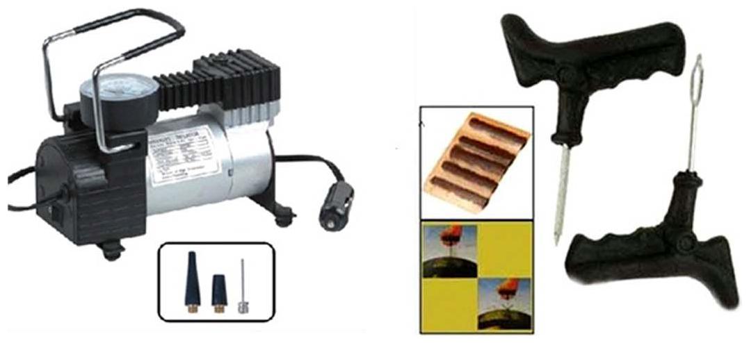 

Air Pump - Highest Air Flow Electric Car Metal Air Compressor Tubeless Tire Repair Kit