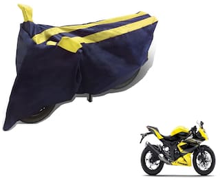 Buy Auto Hub Black Yellow Bike Body Cover For Kawasaki Ninja Online