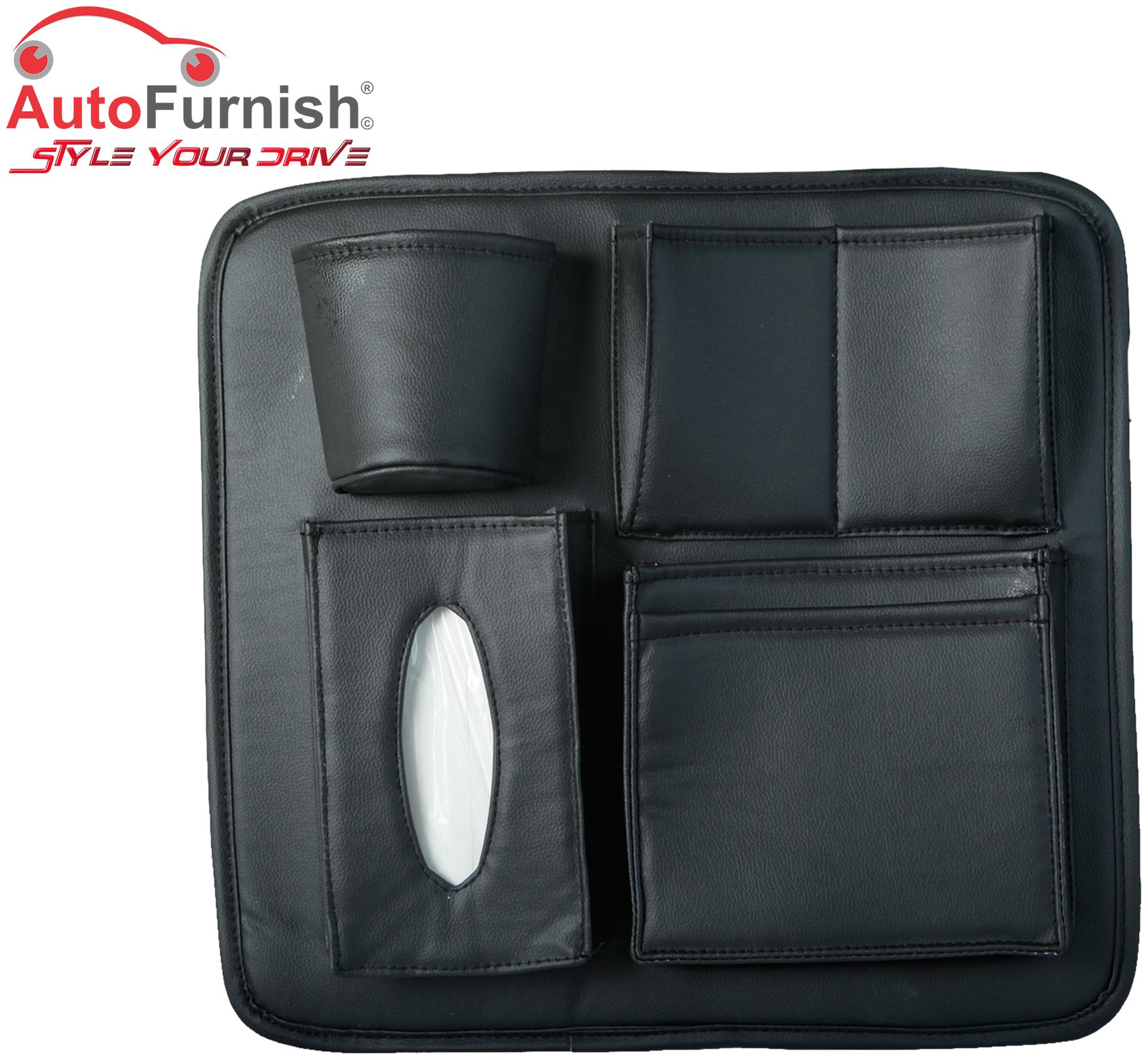 

Autofurnish Holders Storage Seat Back Multi Pocket storage Bag For Car Leatherite Universal Assorted Color