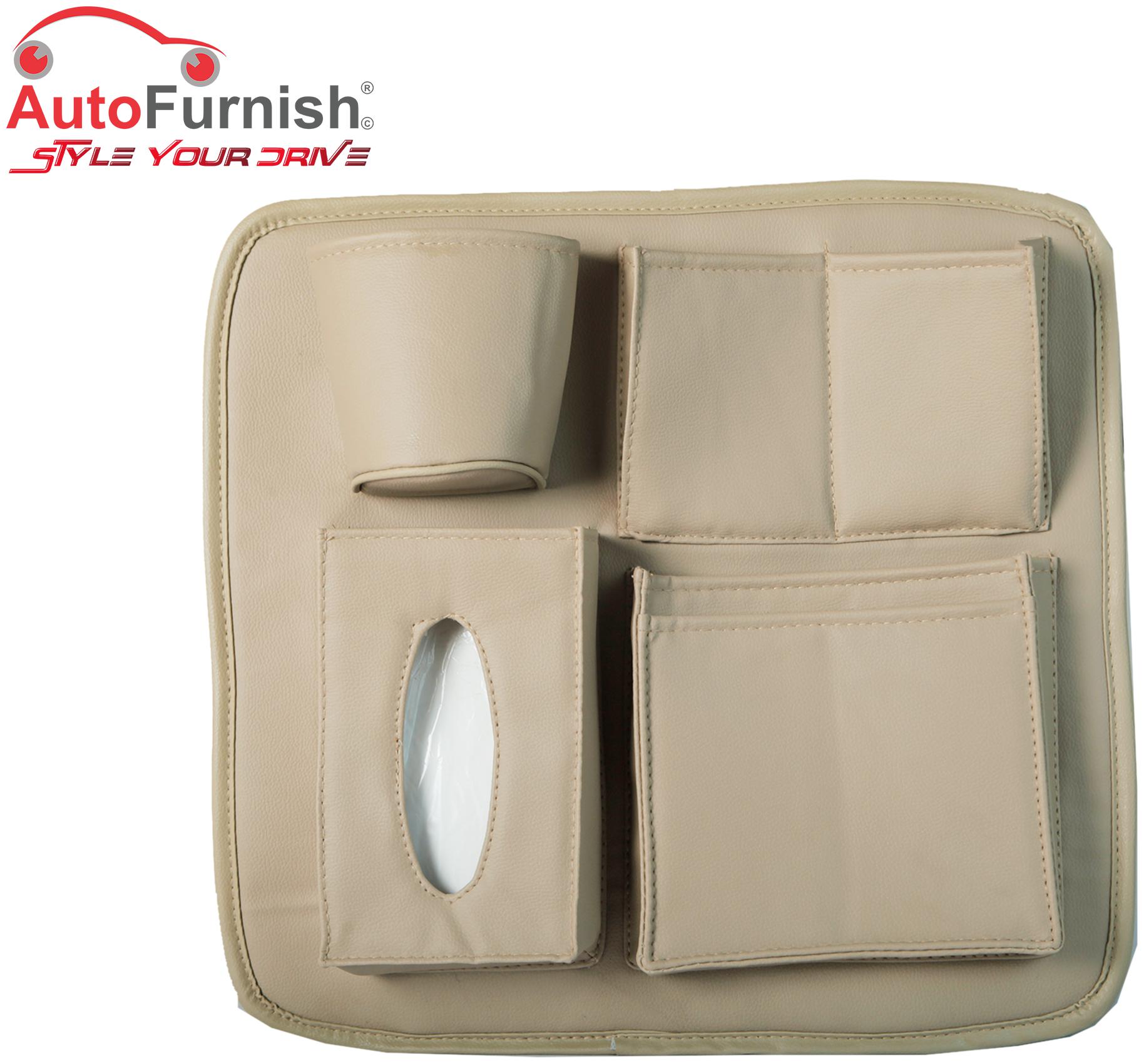 

Autofurnish Holders Storage Seat Back Multi Pocket storage Bag For Car Leatherite Universal Assorted Color