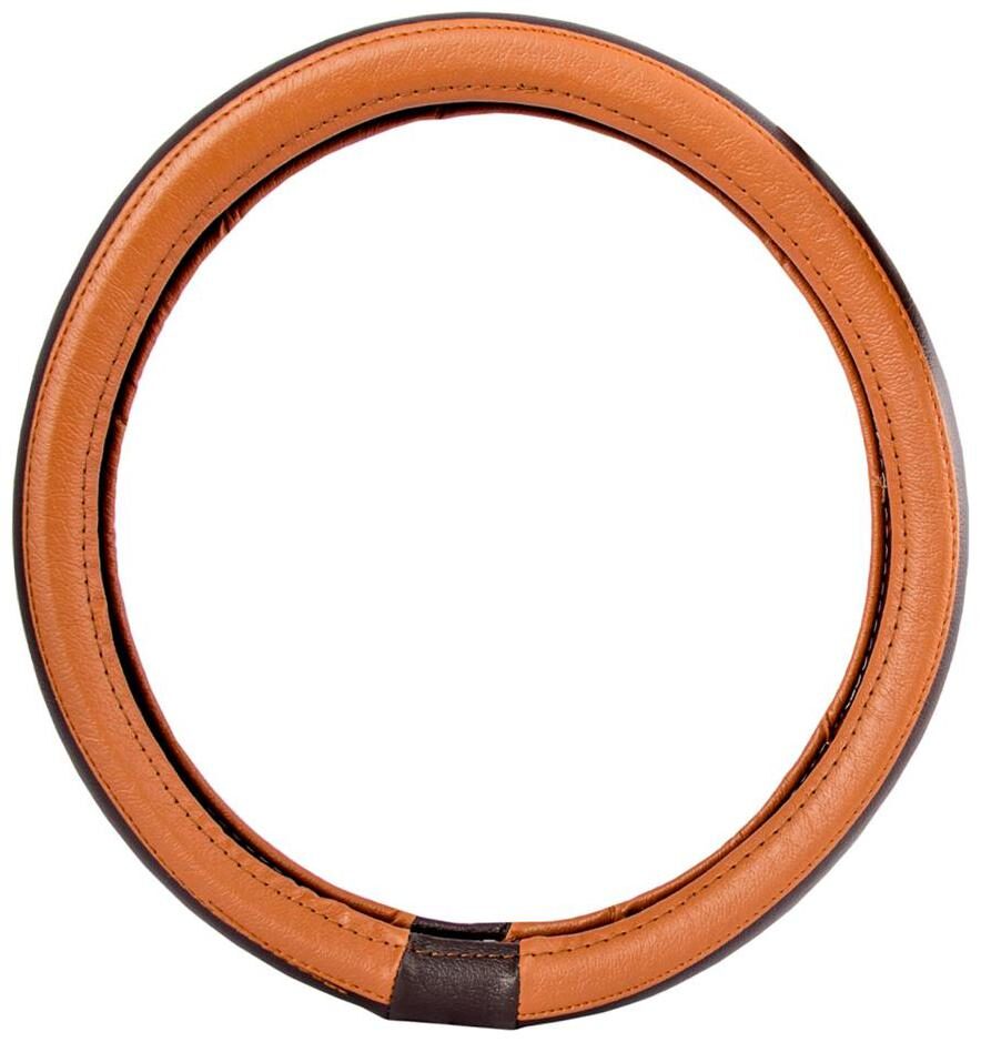 Buy Autofy Leather Steering Wheel Cover / Grip for Honda Amaze (Tan M) Online at Low Prices in