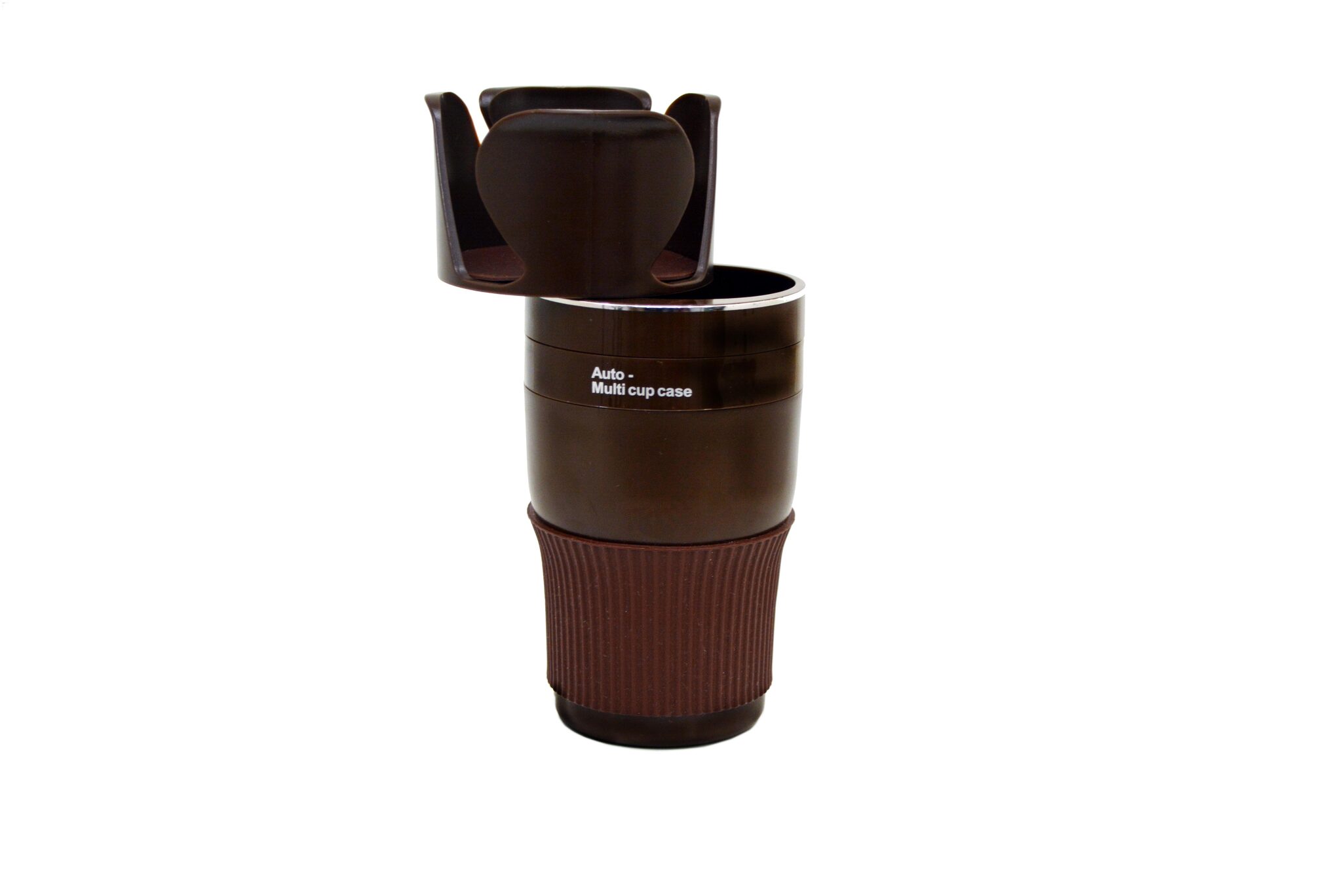 

Autophilia 5 in 1 Multi-Functional car Cup Holder Organizer Adjustable Car Cup Holder Drink Phone Holder Storage Cup (Brown)