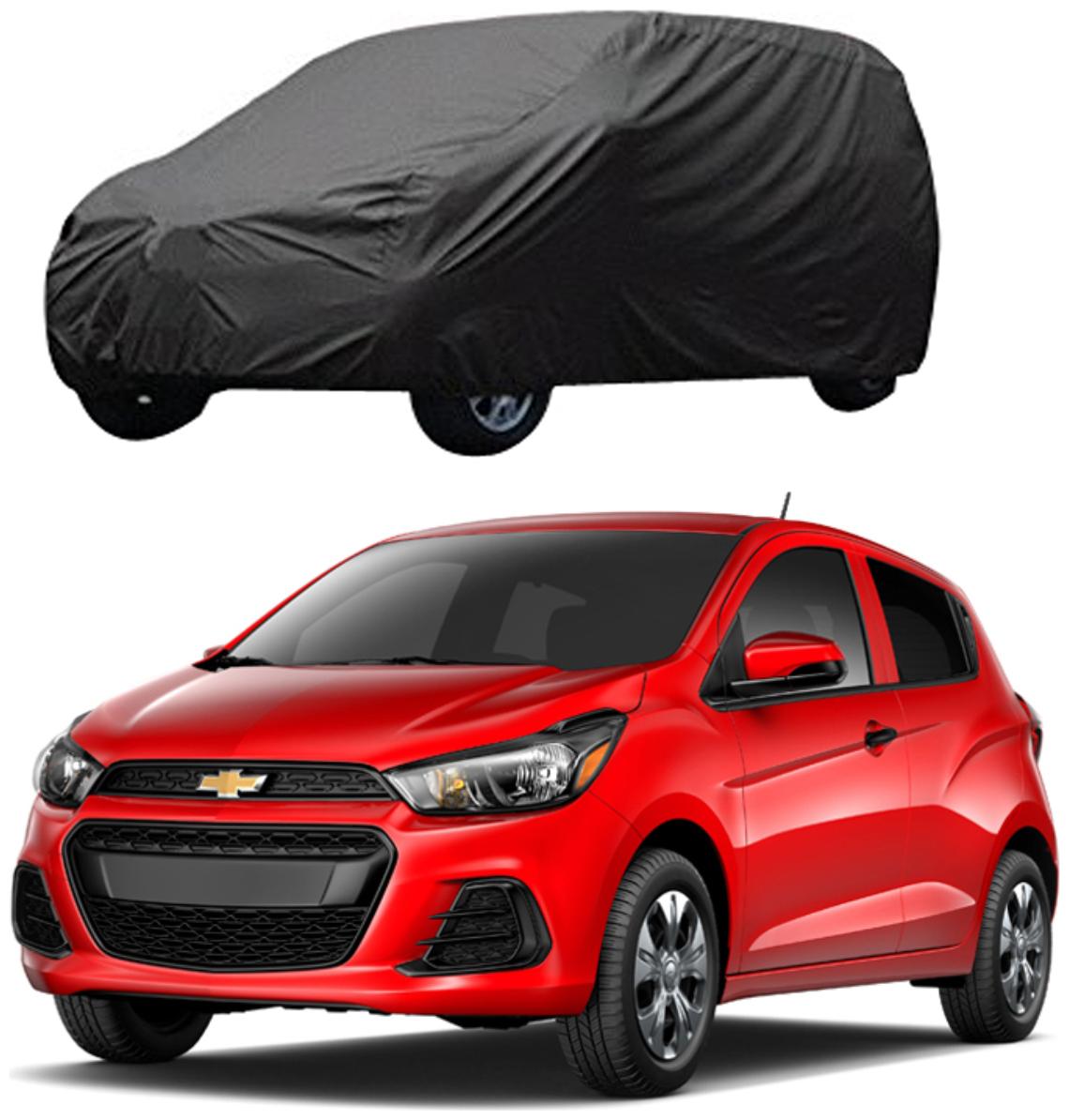 

AutoRetail Chevrolet Spark Grey Car Body Cover For 2000 Model (Triple Stiched without Mirror Pocket)