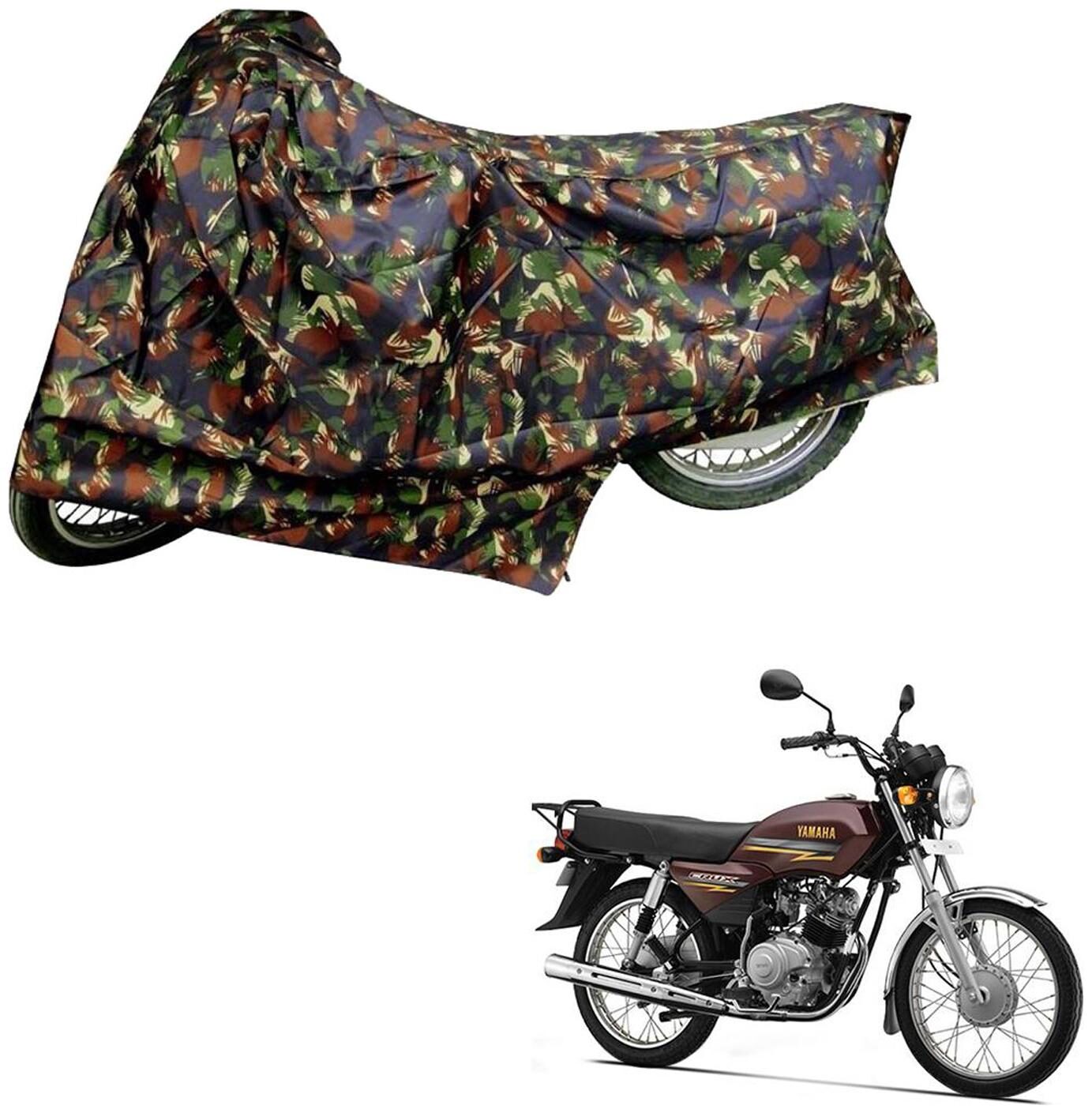 

AutoRetail Dust Proof Two Wheeler Polyster Cover for Yamaha Crux (Mirror Pocket Multi Color)