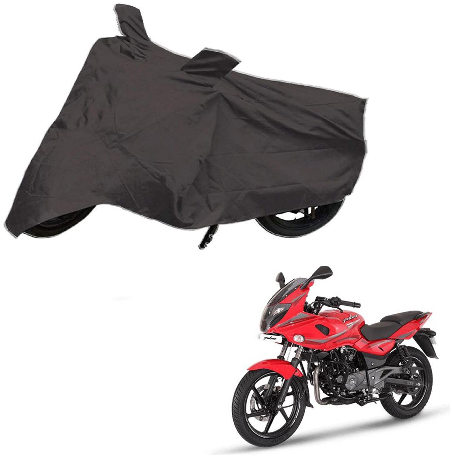 

AutoRetail Dust Proof Two Wheeler Polyster Cover for Bajaj Pulsar 220 F (Mirror Pocket Grey Color)