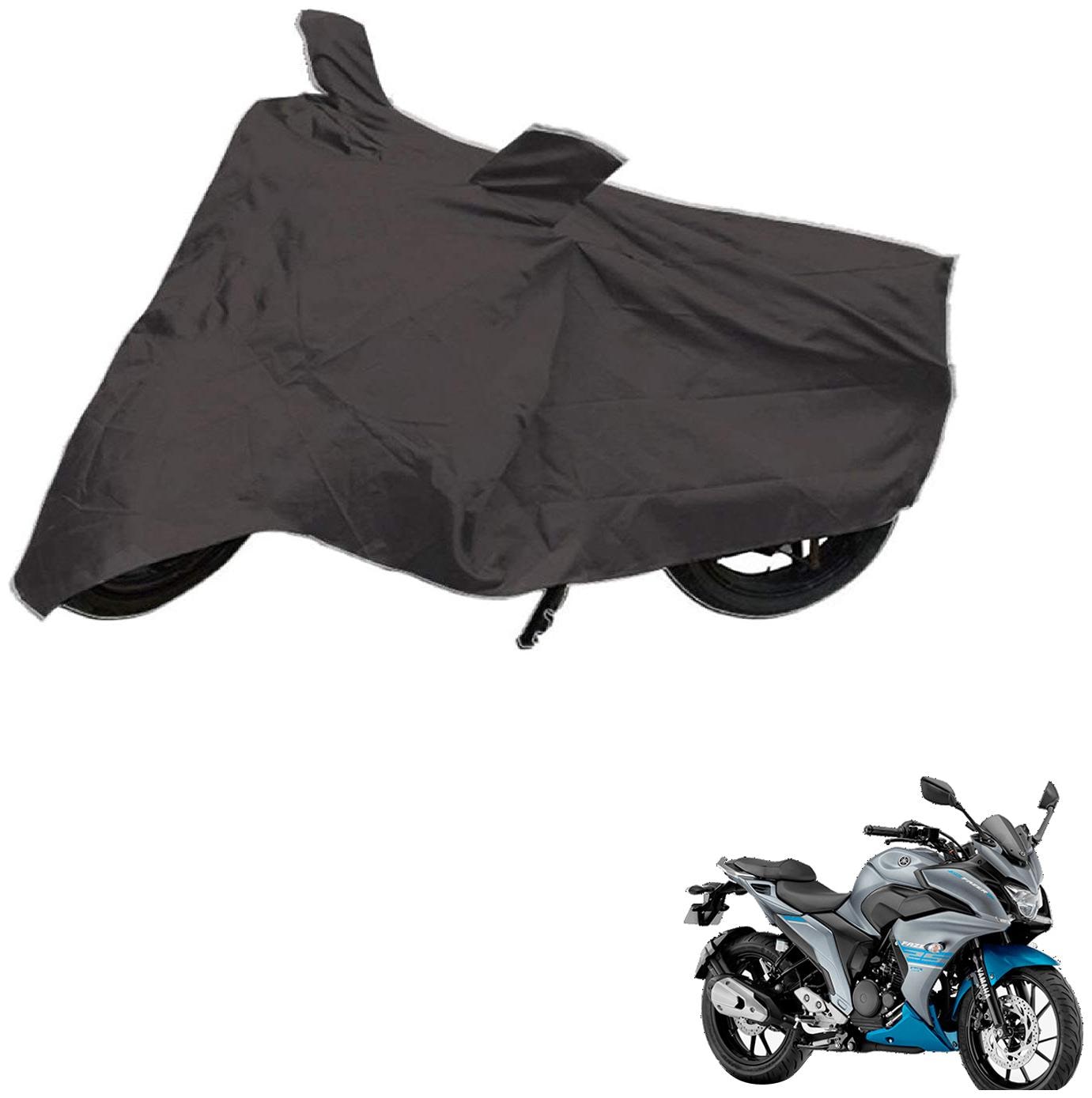 

AutoRetail Dust Proof Two Wheeler Polyster Cover for Yamaha Fazer (Mirror Pocket Grey Color)