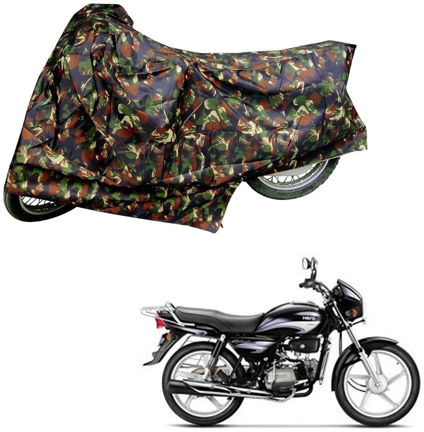 

AutoRetail Dust Proof Two Wheeler Polyster Cover for Hero Splendor Plus (Mirror Pocket Multi Color)