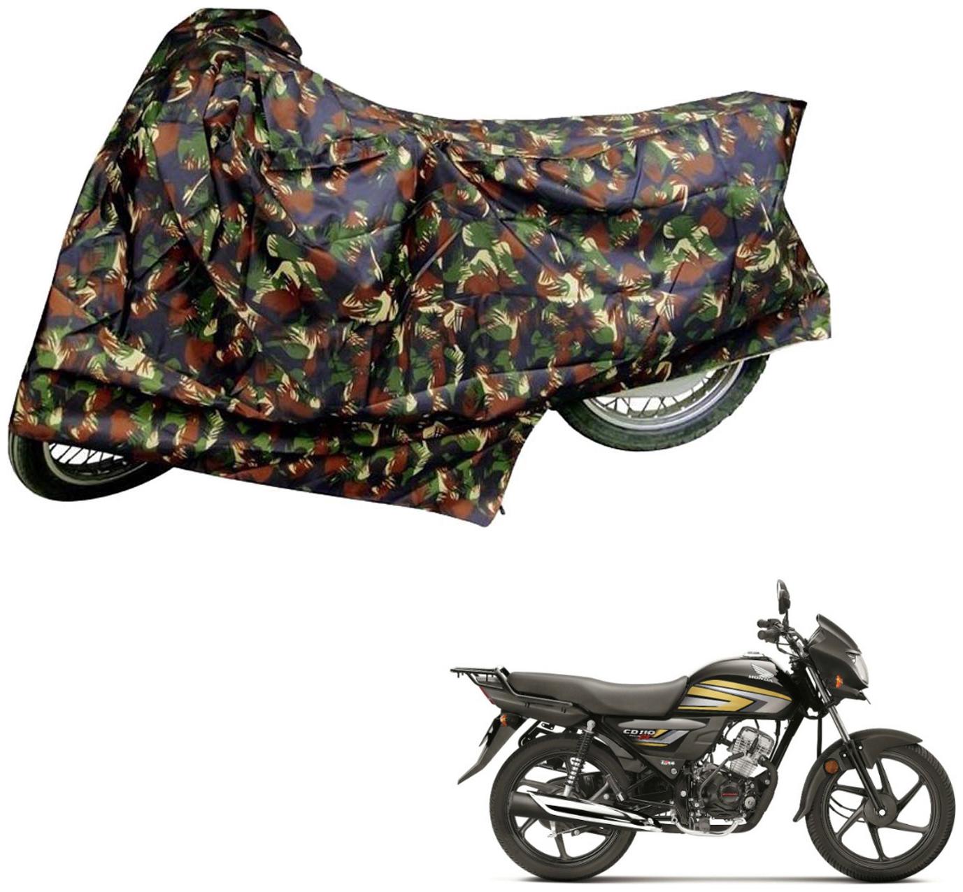 

AutoRetail Dust Proof Two Wheeler Polyster Cover for Honda CD 110 Dream (Mirror Pocket Multi Color)