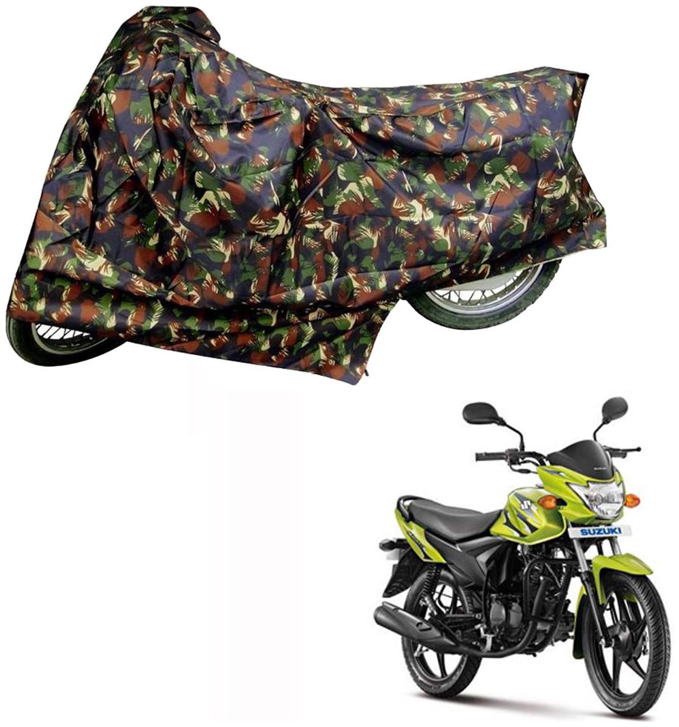 

AutoRetail Dust Proof Two Wheeler Polyster Cover for Suzuki Slingshot (Mirror Pocket Multi Color)