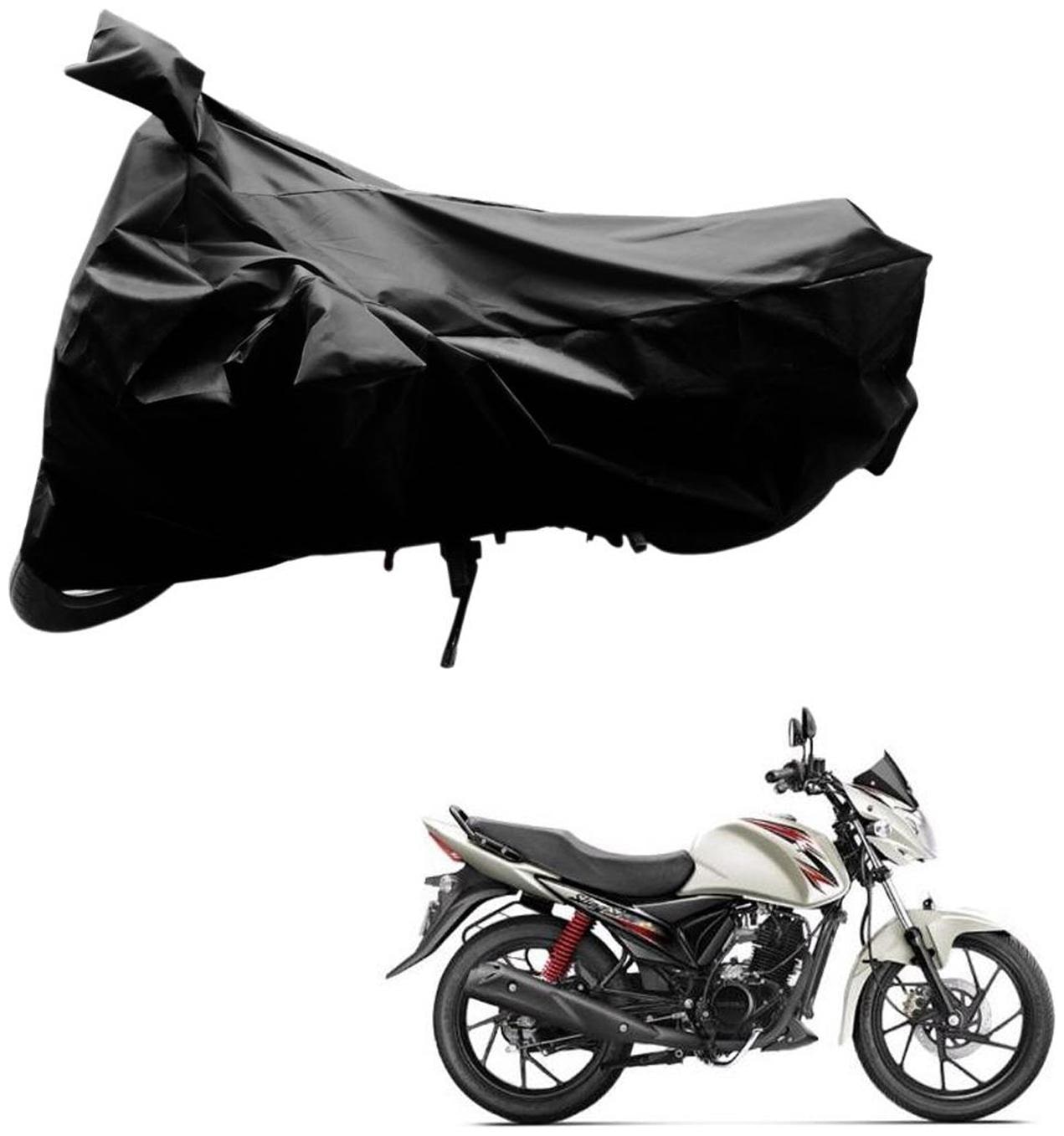 

AutoRetail Dust Proof Two Wheeler Polyster Cover for Suzuki Slingshot Plus (Mirror Pocket Black Color)