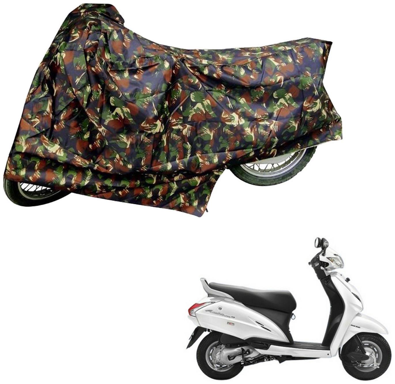 

AutoRetail Dust Proof Two Wheeler Polyster Cover for Honda Activa (Mirror Pocket Multi Color)