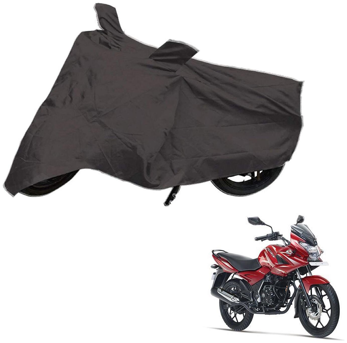 

AutoRetail Dust Proof Two Wheeler Polyster Cover for Bajaj Discover 150F (Mirror Pocket Grey Color)