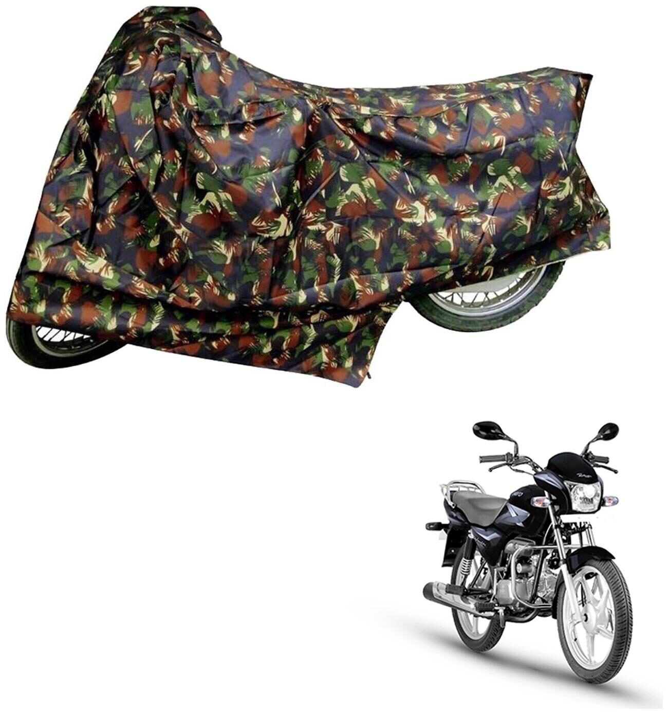 

AutoRetail Dust Proof Two Wheeler Polyster Cover for Hero Splendor Pro (Mirror Pocket Multi Color)