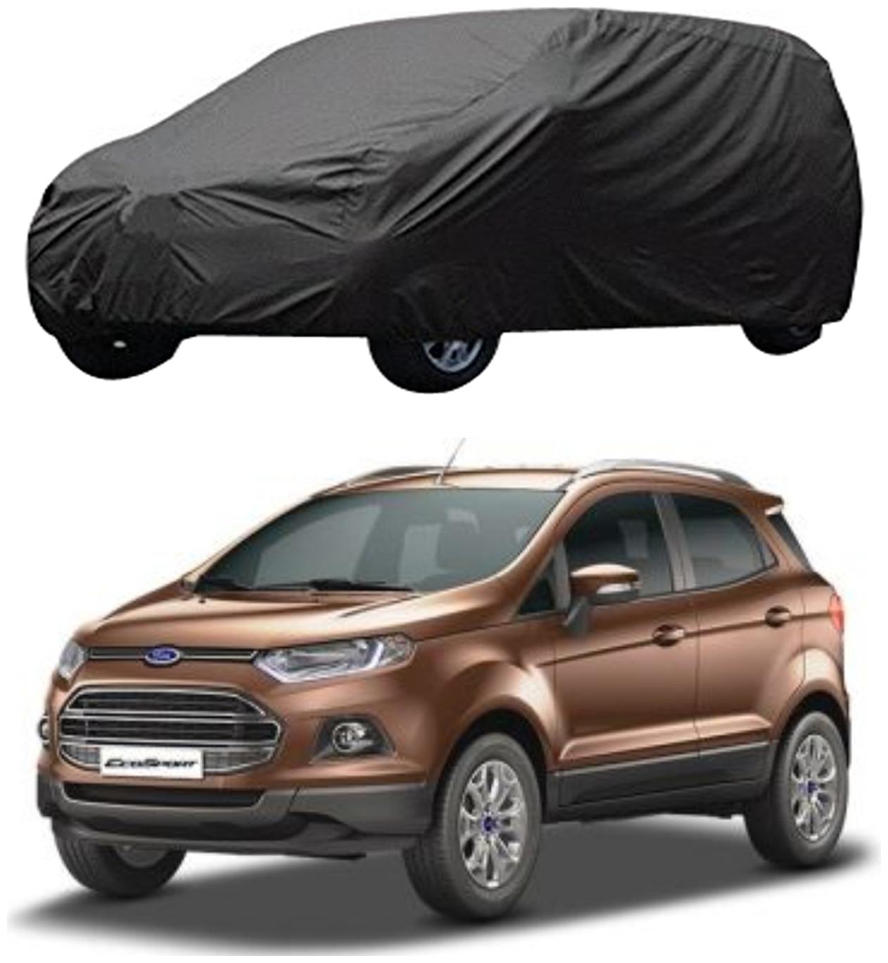 

AutoRetail Ford Ecosport Grey Car Body Cover for 2016 Model (Triple Stiched without Mirror Pocket)
