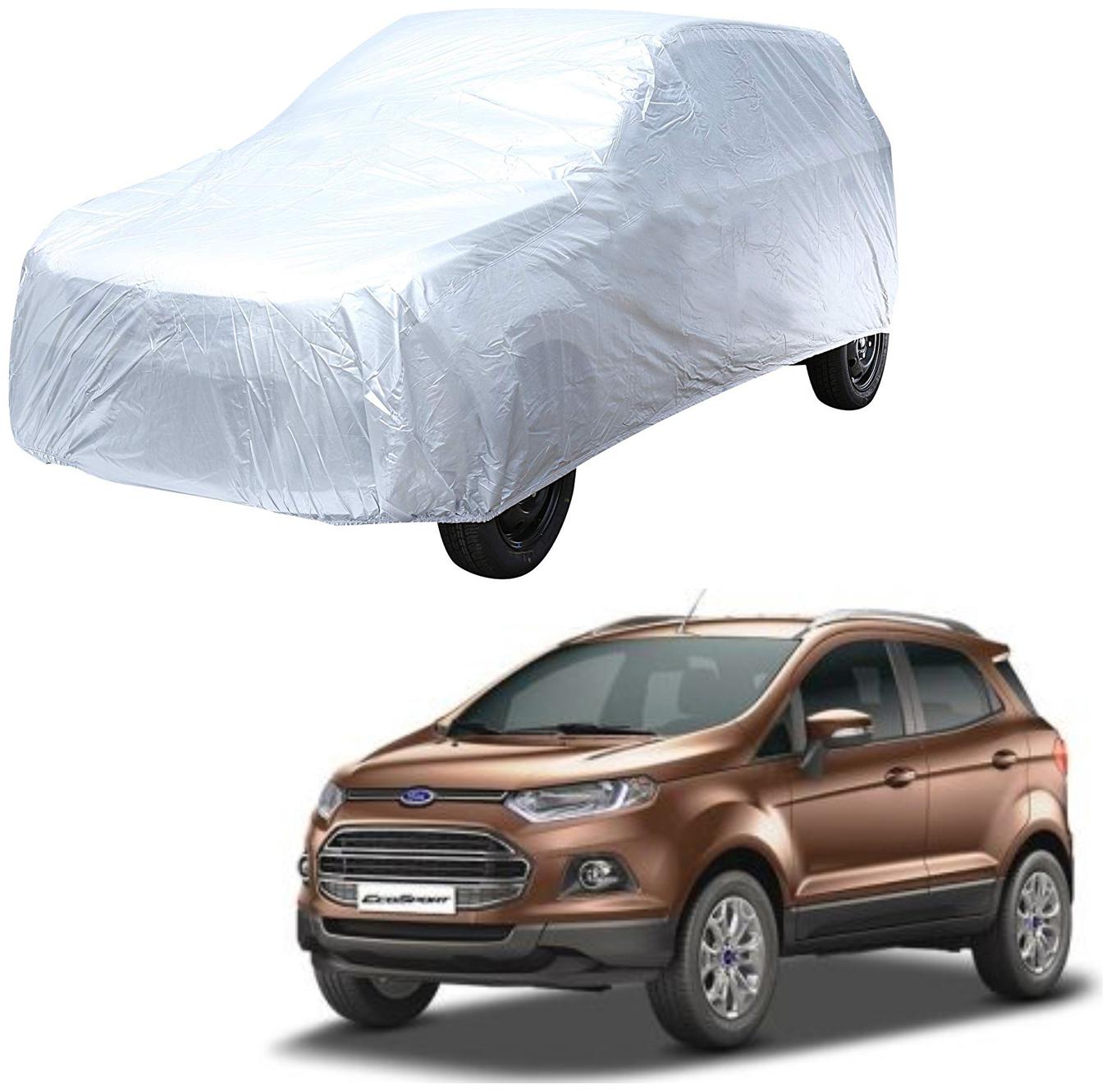 

AutoRetail Ford Ecosport Silver Matty Car Body Cover for 2017 Model (Triple Stiched without Mirror Pocket)
